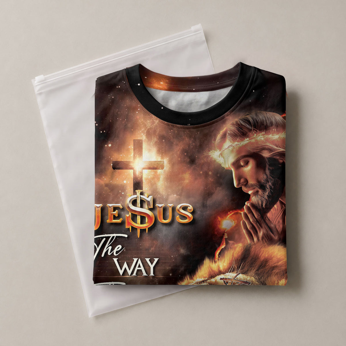 Freedom Shirts - Crown of Thorns Lion Jesus The Way The Truth The Life, Christian Tee Shirts for Men, RustField Co - Rust Field Wear