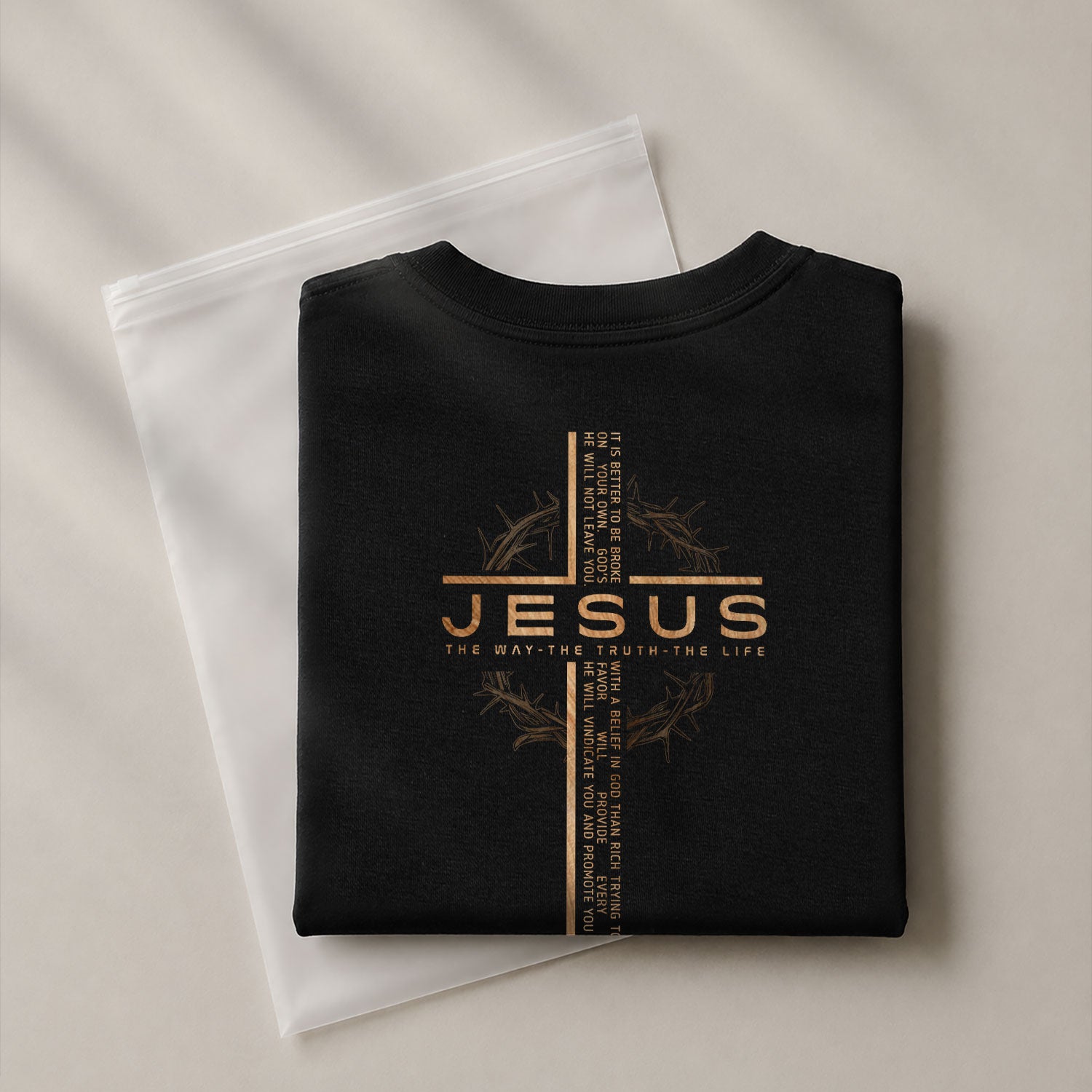 Faith Based Christian Tee Shirts, Jesus Cross Bible Verse Christian - Christian Shirts for Men - Rust Field Wear