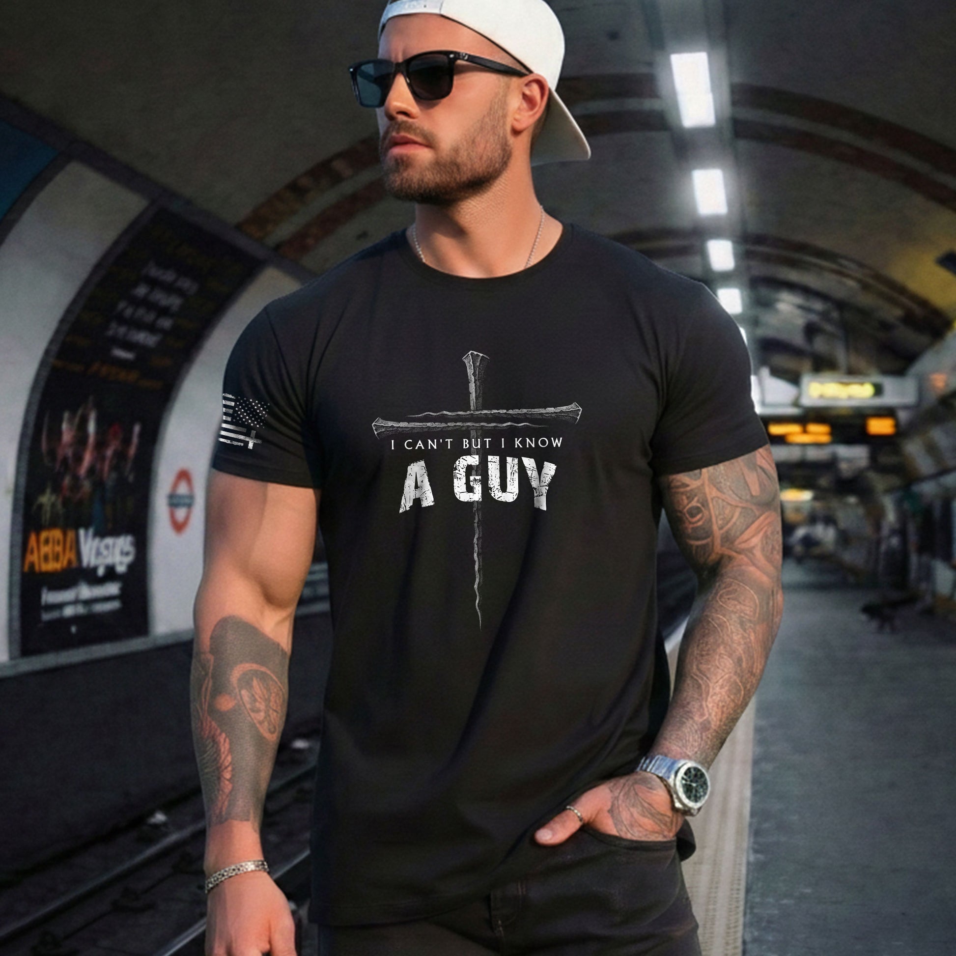 I Can’t But I Know A Guy Cross Christian, Christian Shirts for Men - Christian Tee Shirts - Rust Field Wear