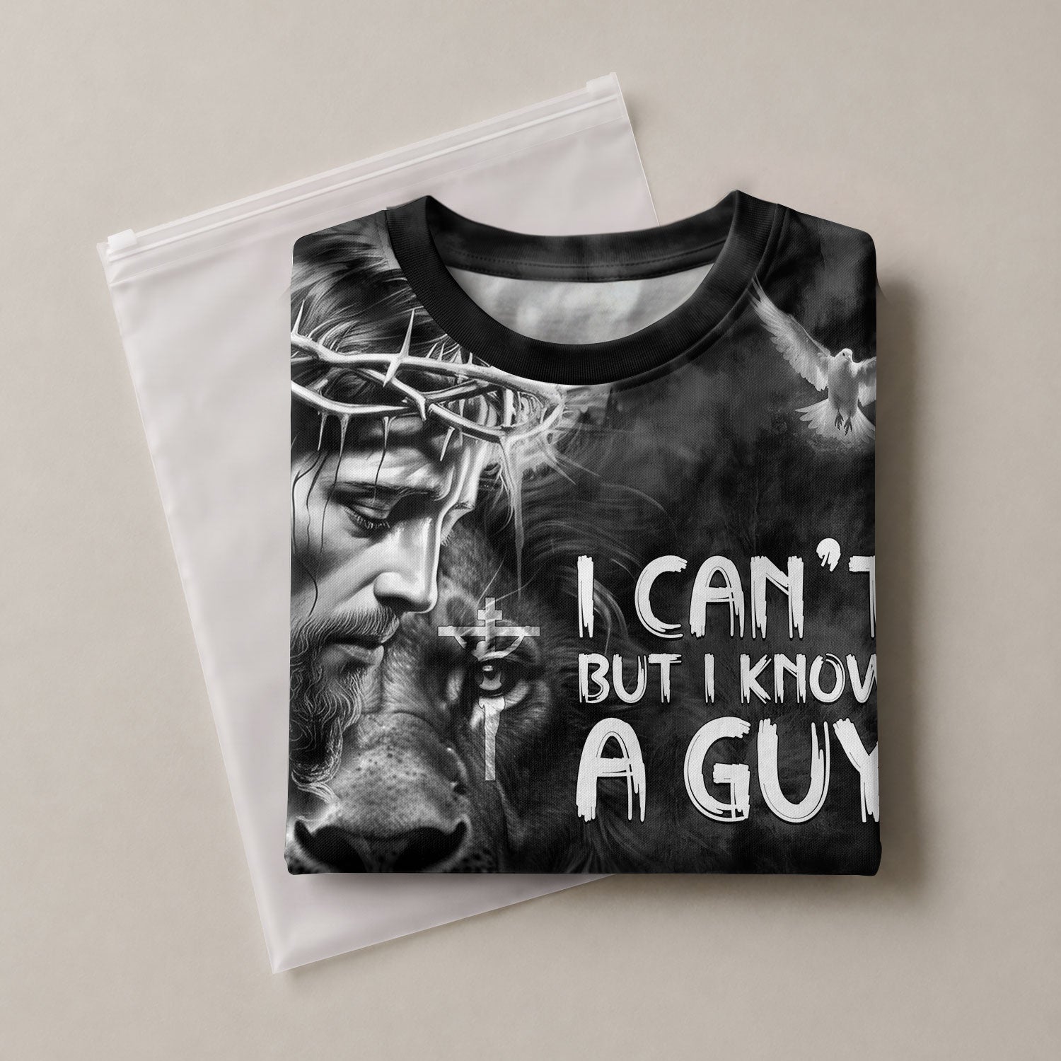 Freedom Shirts - I Can't But I Know A Guy Jesus Cross Lion Of Judah And, Christian Tee Shirts for Men, RustField Co - Rust Field Wear