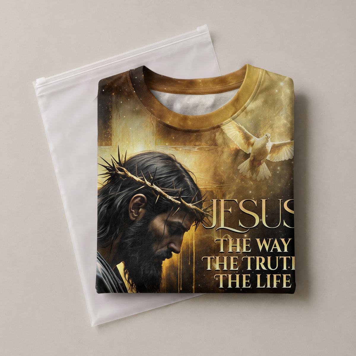 RustField Co Freedom Shirts - Crown of Thorns Jesus And Lion Of Judah The Way The Truth The Life, Christian Tee Shirts for Men - Rust Field Wear