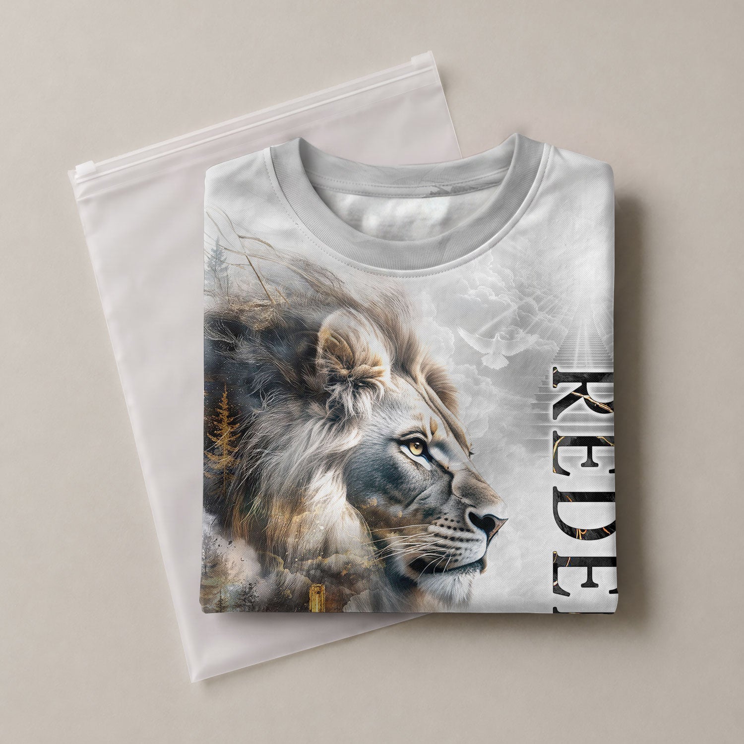 Freedom Shirts - Redeemed Lion Cross Heaven, Christian Tee Shirts for Men, RustField Co - Rust Field Wear