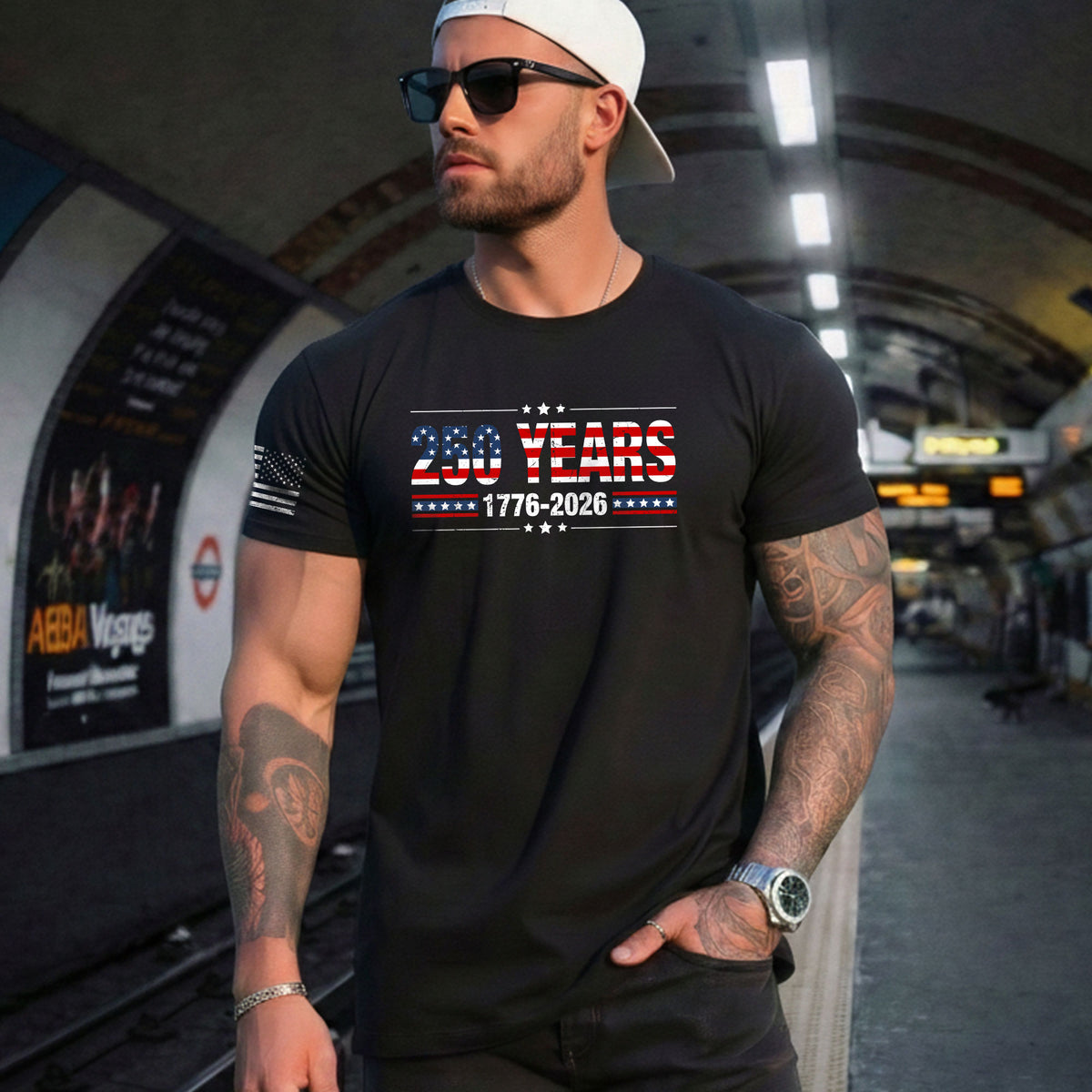 250 Years USA Independence Shirt – Classic Stars & Stripes 1776–2026 Tee - Rust Field Wear