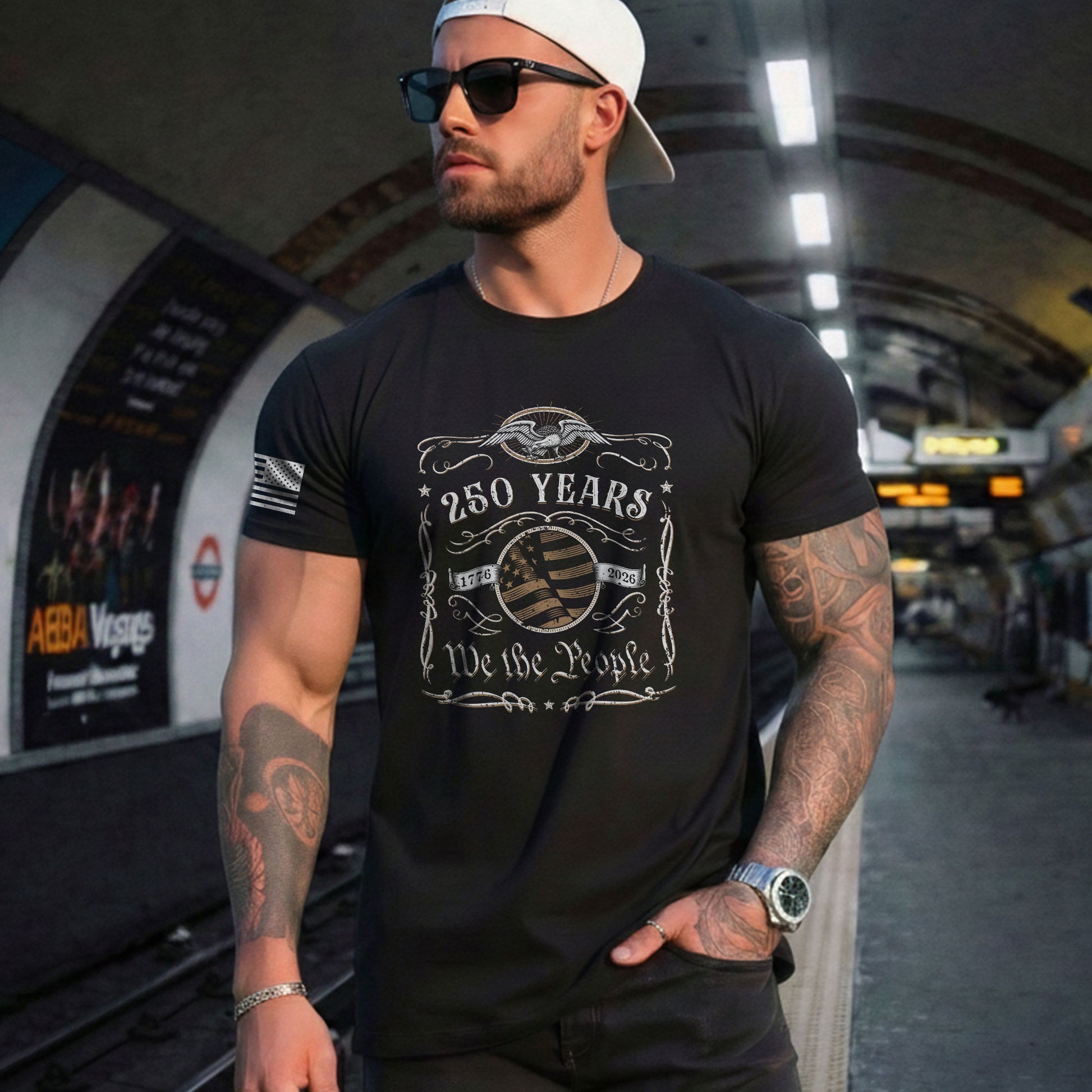 250 Years American Heritage Shirt – Vintage USA Independence Tee 1776–2026 - Rust Field Wear