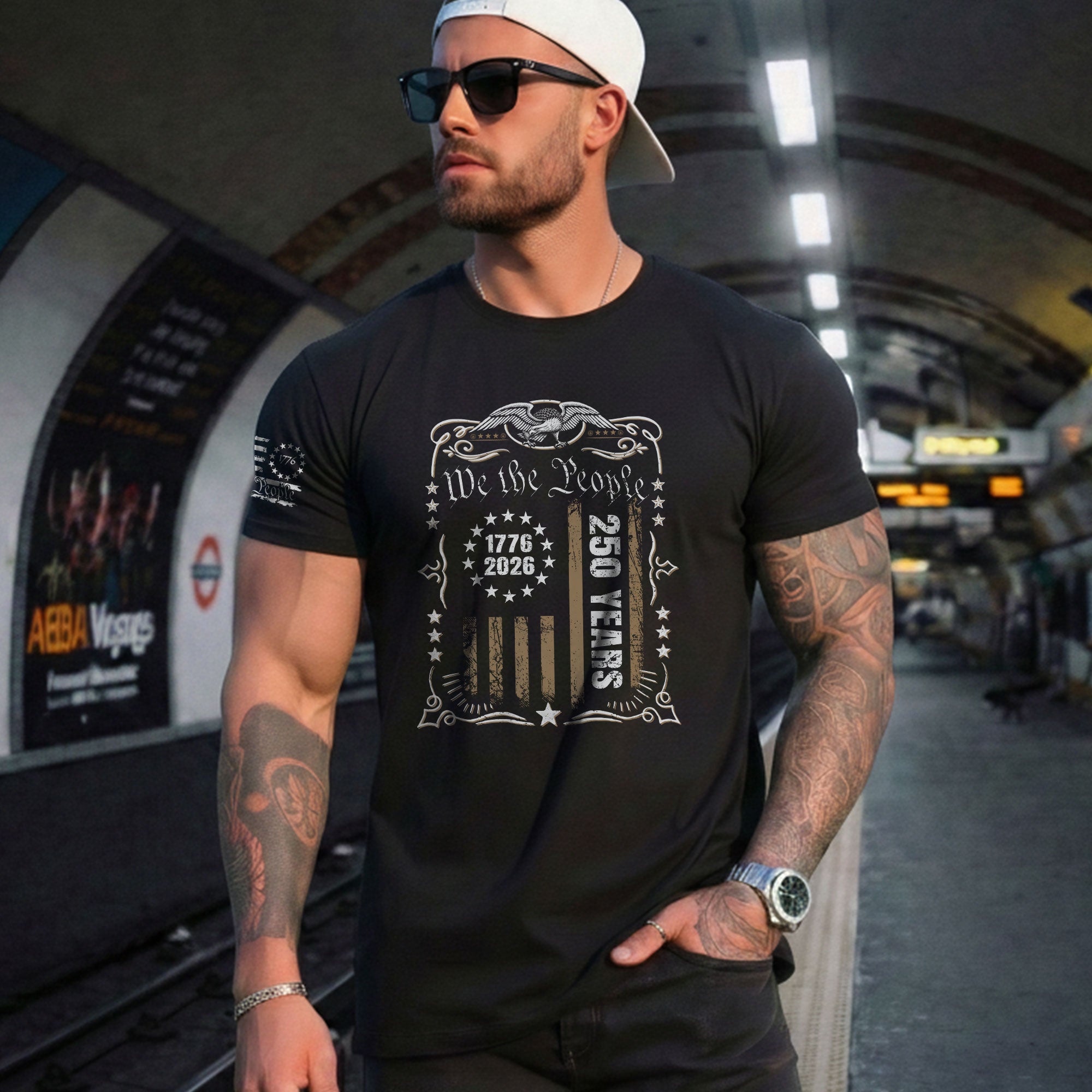 USA 250th Anniversary Shirt 1776-2026 We The People Patriotic Heritage American - Rust Field Wear