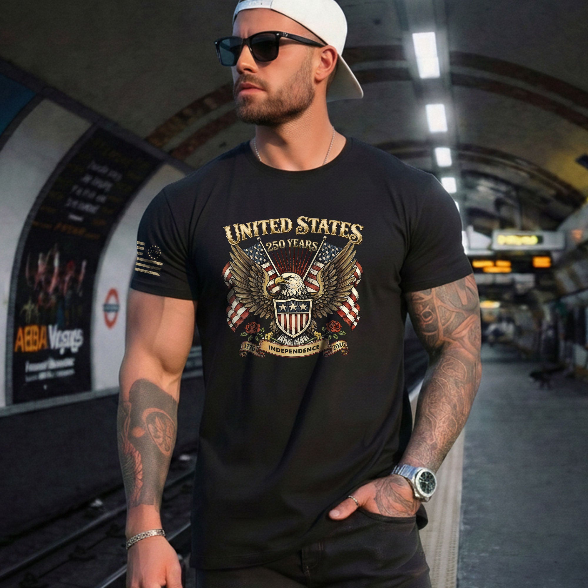 USA 250th Anniversary Shirt 1776–2026, Past and Present Freedom Tribute - Rust Field Wear