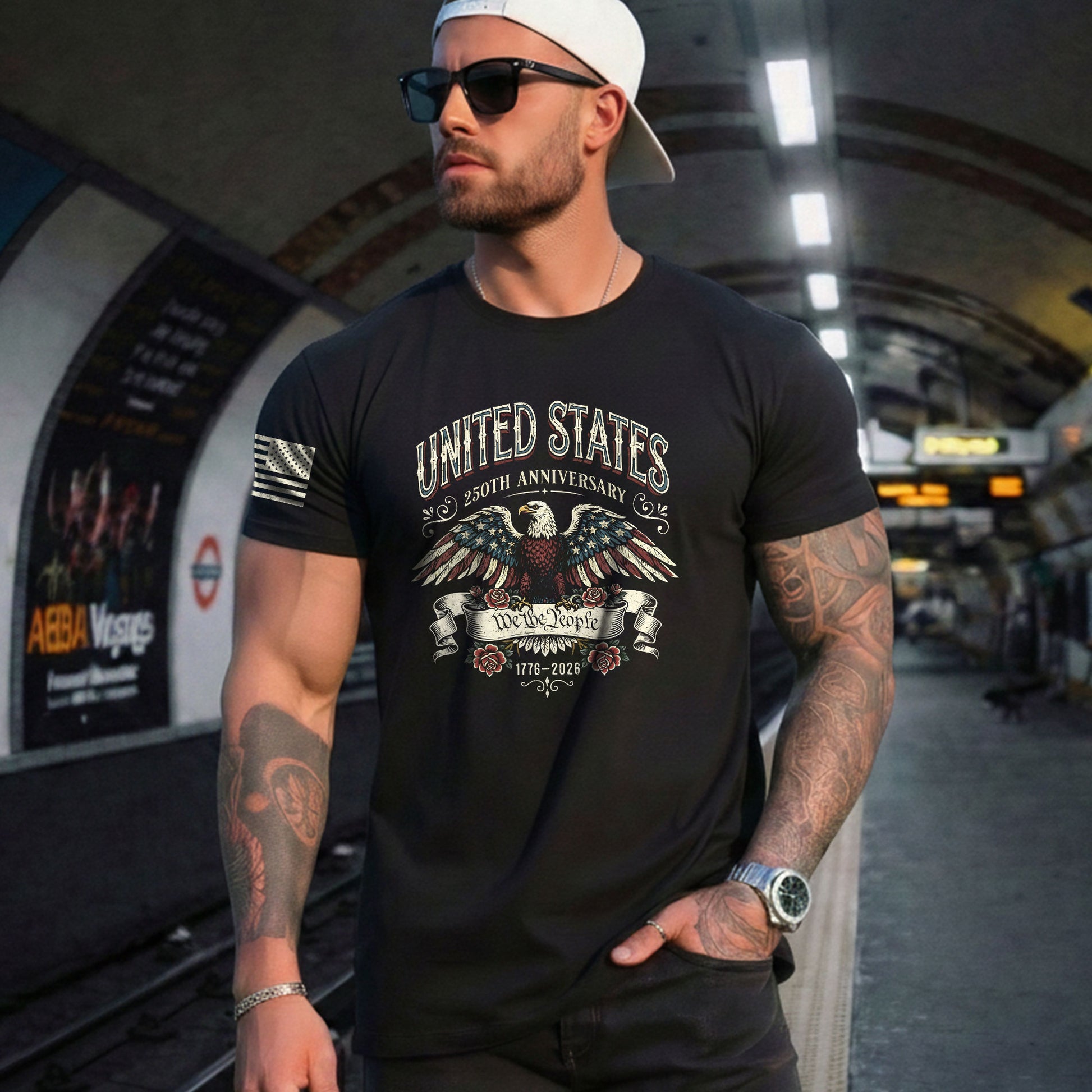 USA Independence 250th Anniversary Shirt 1776–2026 Patriotic Torch of Freedom - Rust Field Wear