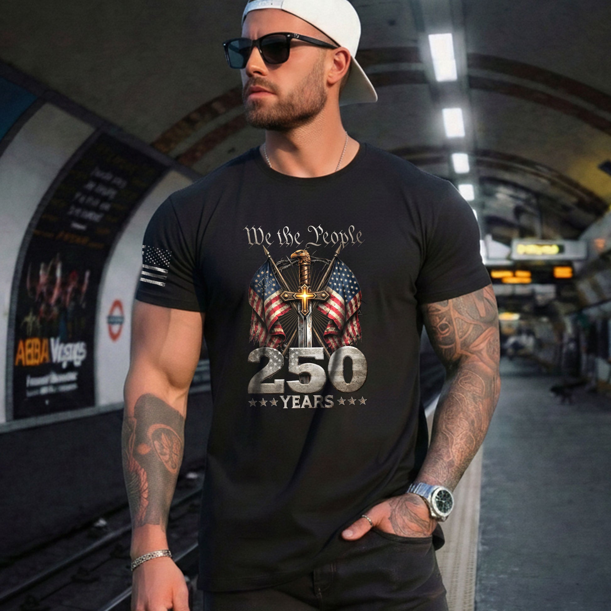 Christian USA 250th Anniversary Shirt 1776–2026 Faith Freedom Heritage Shirt - Rust Field Wear