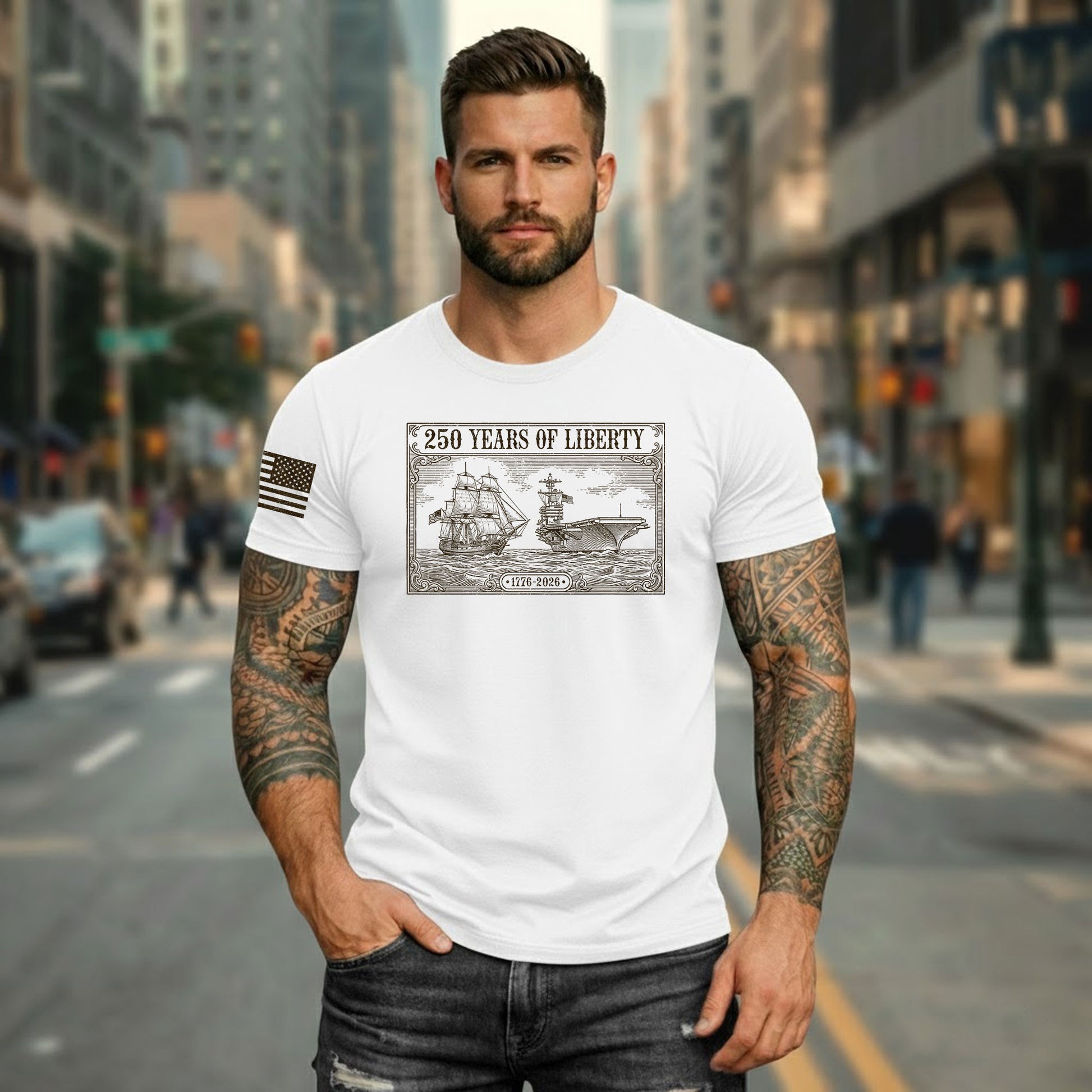 USA 250 Years Independence Shirt 1776–2026 Patriotic Freedom Celebration Shirt - Rust Field Wear