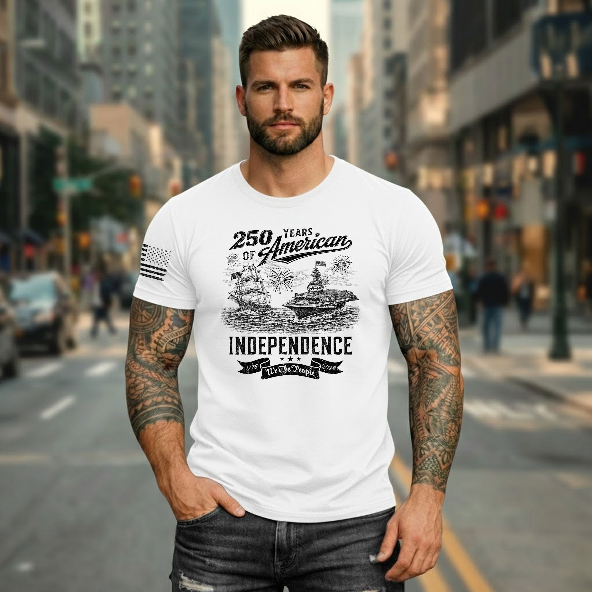 250 Years America Freedom Journey Patriotic Celebration Shirt - Rust Field Wear