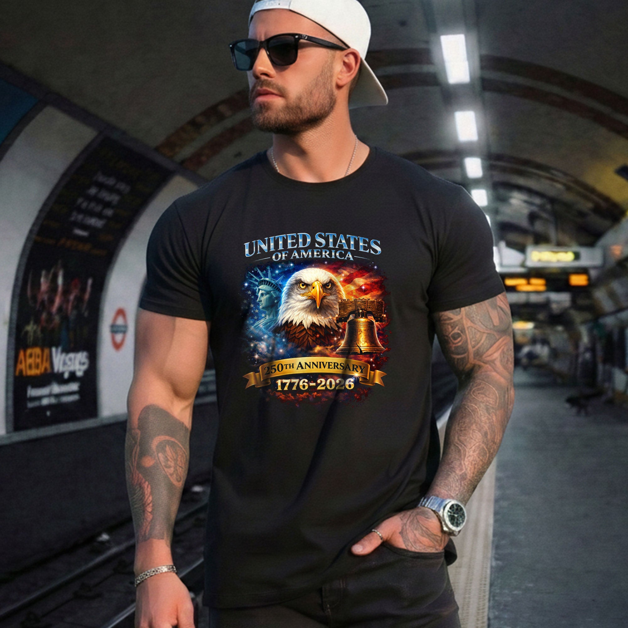 United States of America 1776–2026 – 250th Anniversary Liberty Eagle T-Shirt - Rust Field Wear
