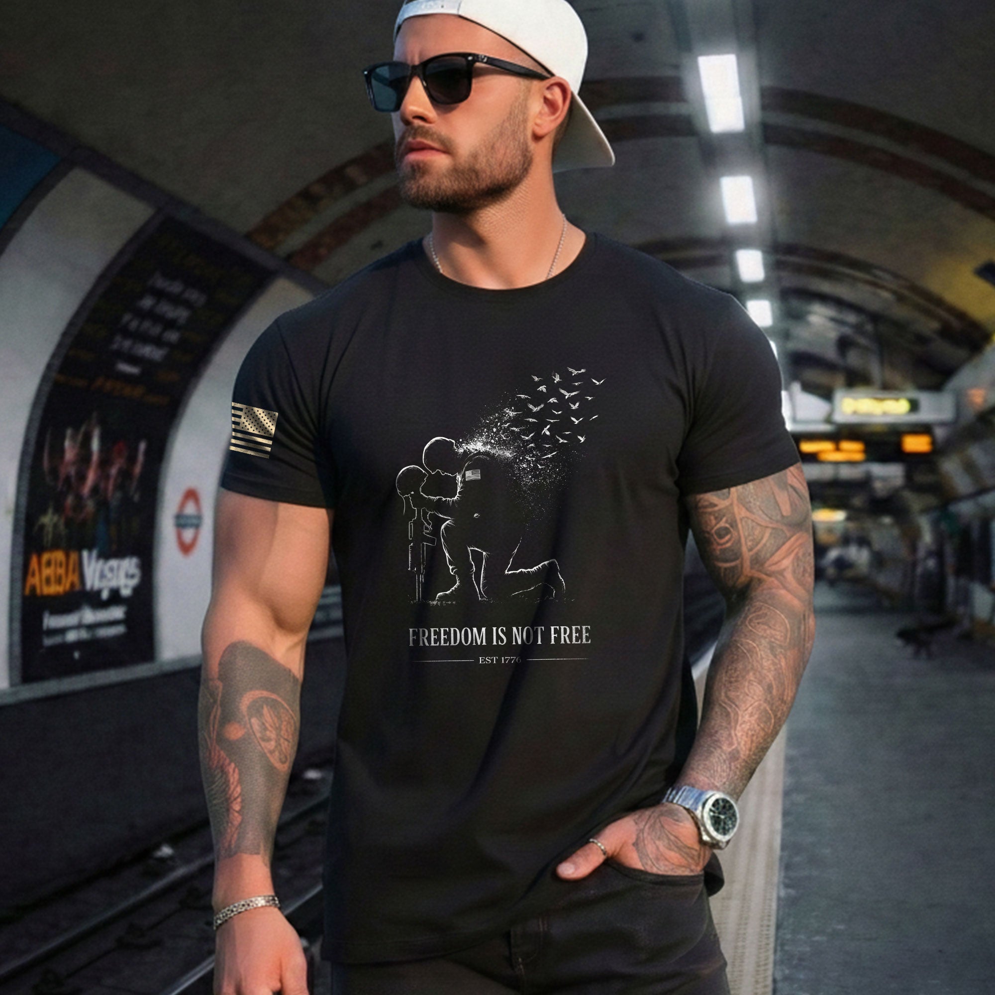 America 250th Anniversary T-Shirt 1776-2026 – Freedom Is Not Free Honor Our Heroes Tee - Rust Field Wear
