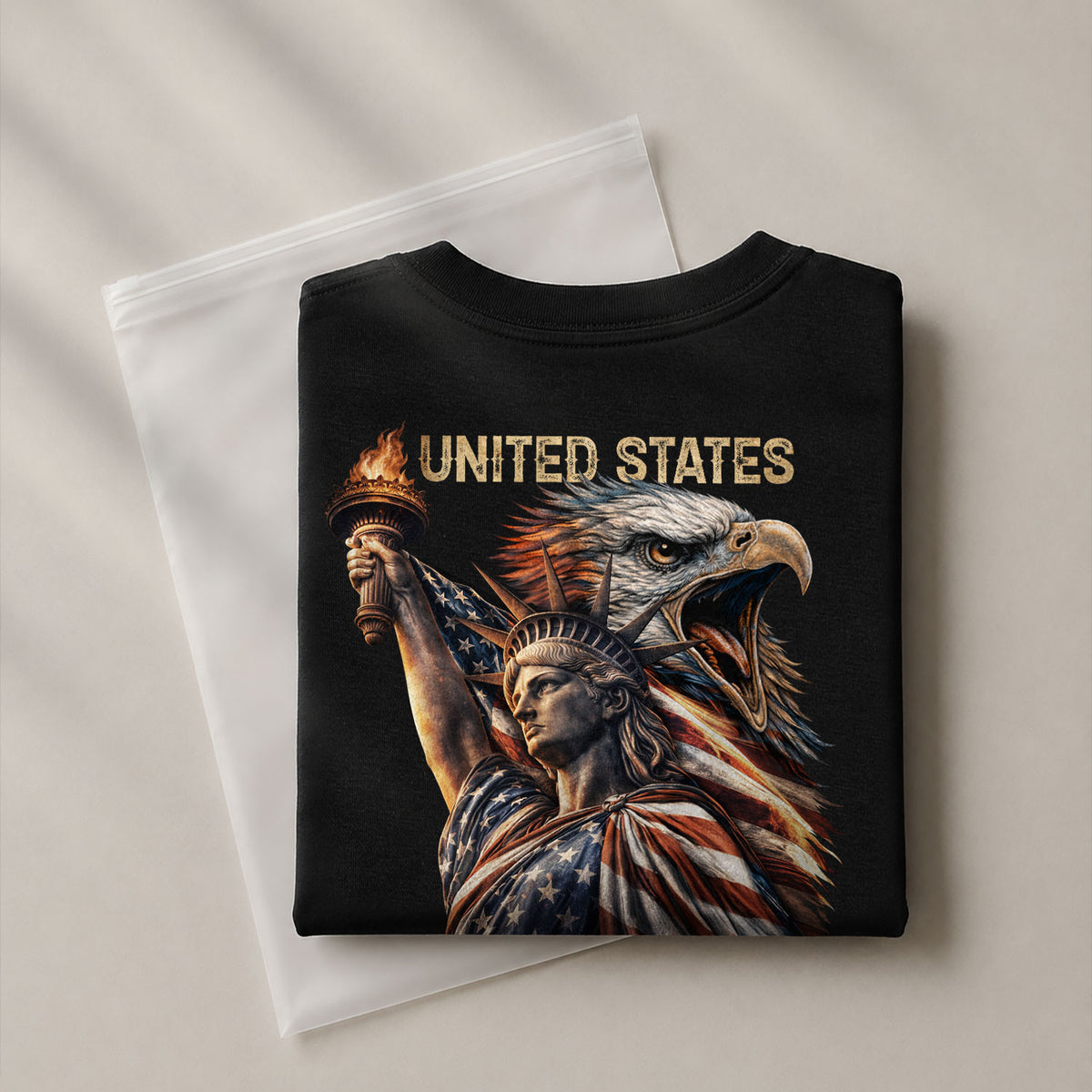 Patriotic 250 Years 1776-2026 T-Shirt - Statue of Liberty United States Anniversary Tee - Rust Field Wear