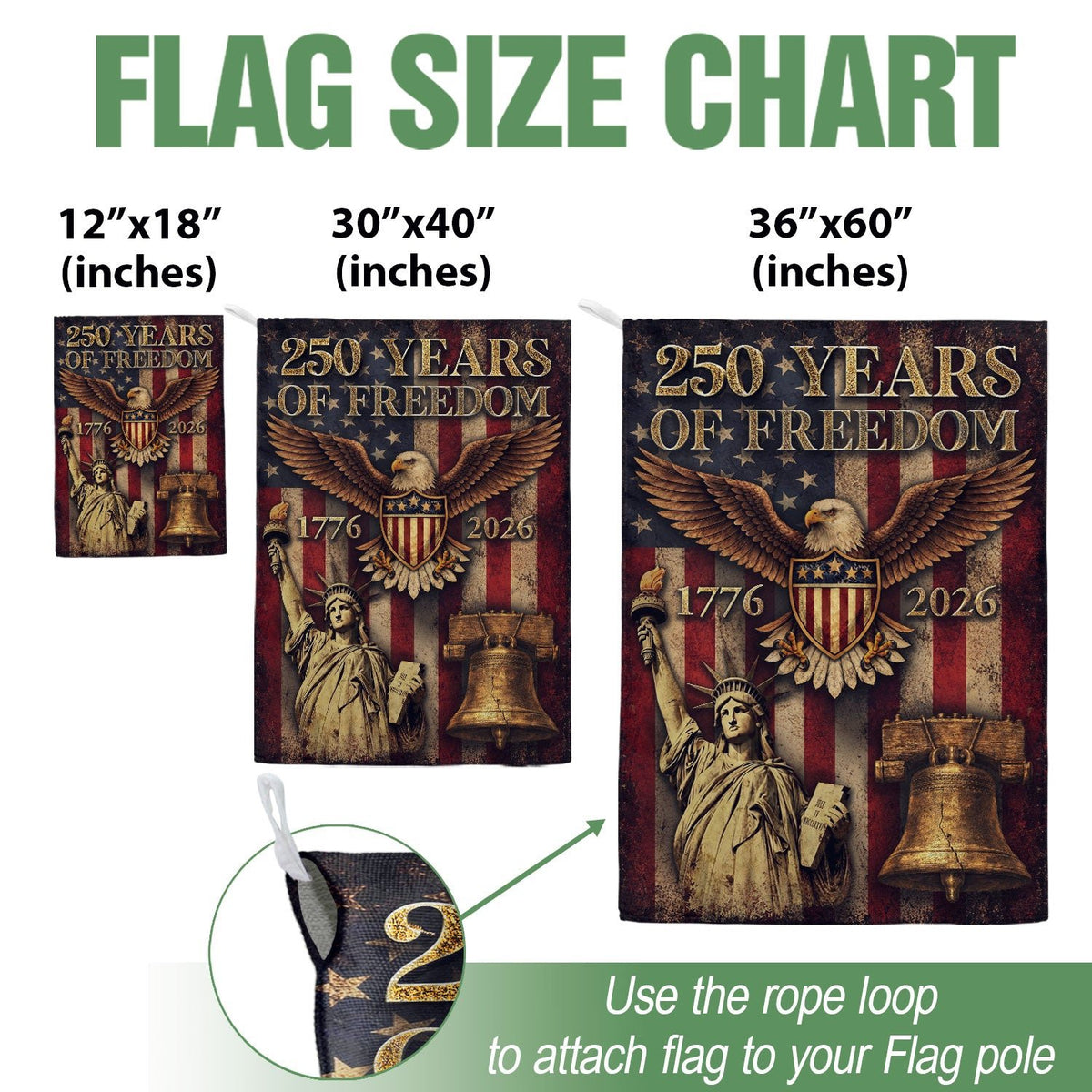 250th Anniversary United States Garden Flag - Patriotic Eagle Shield Home Decor 2026 - Rust Field Wear