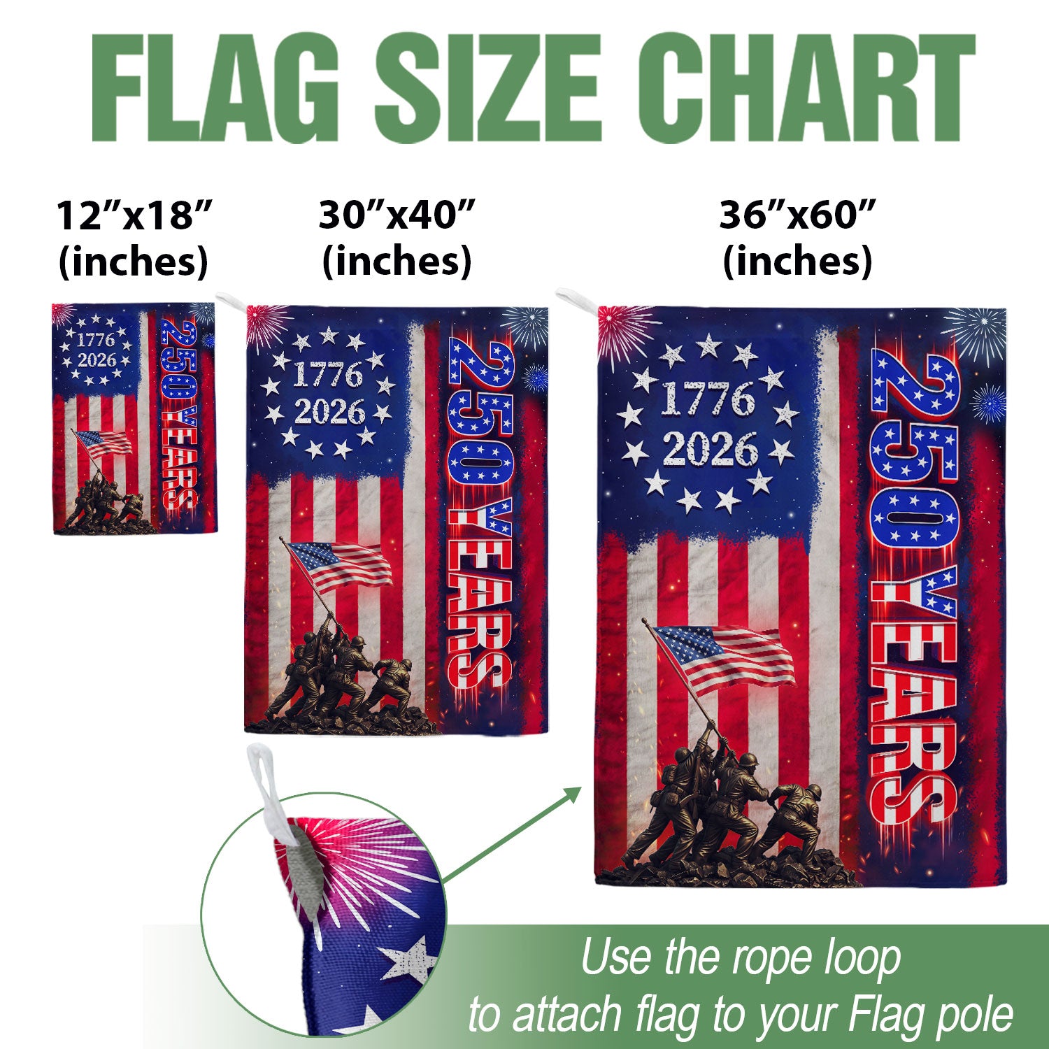 American Eagle House Flag 250th Anniversary Patriotic USA Decoration