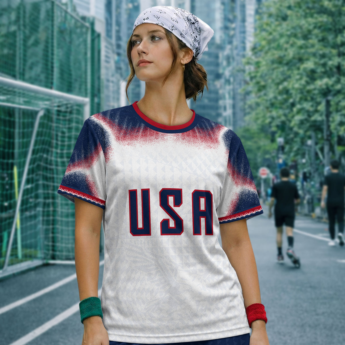 Custom USA Adult Soccer Jersey Personalized Football Shirt with Name and Number - Rust Field Wear