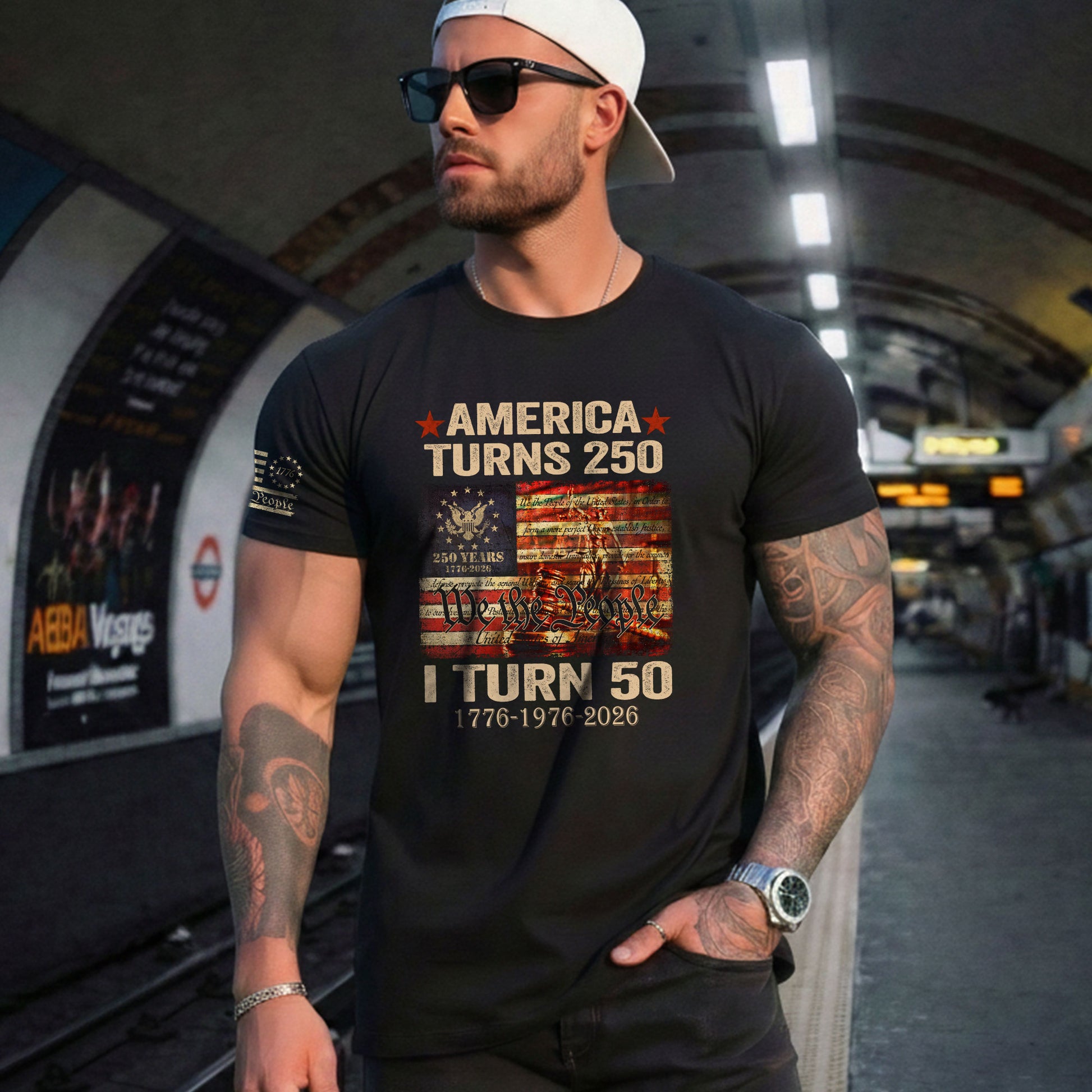 1976 Limited Edition 50th Birthday Shirt Patriotic We The People Graphic Tee 2026 - Rust Field Wear