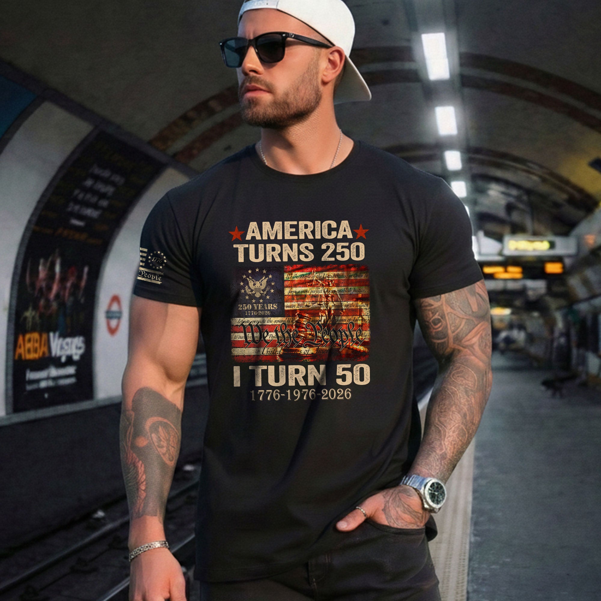1976 Limited Edition 50th Birthday Shirt Patriotic We The People Graphic Tee 2026 - Rust Field Wear