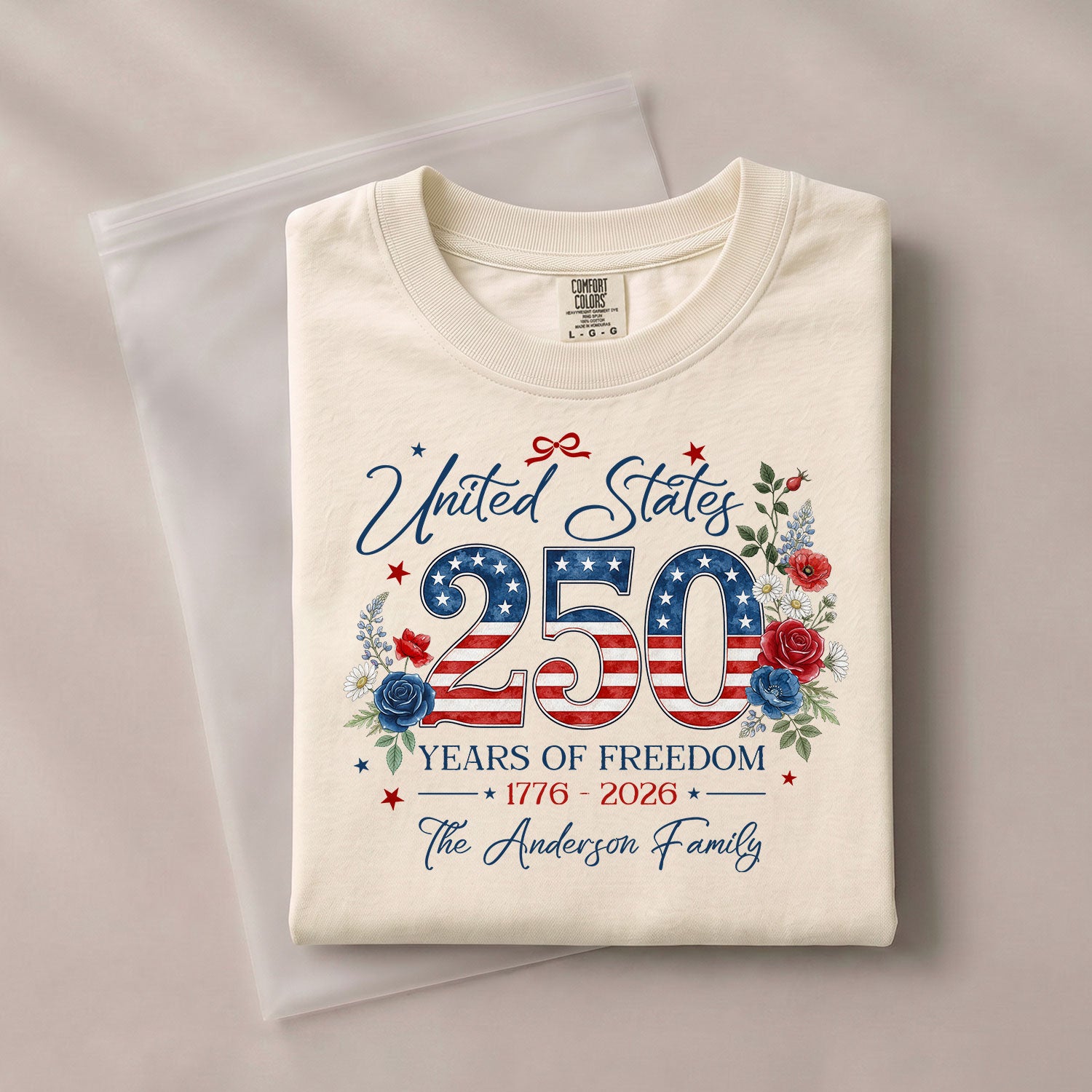 Custom Family Shirt 1776 2026 250 Years of Freedom Vintage Patriotic - Rust Field Wear