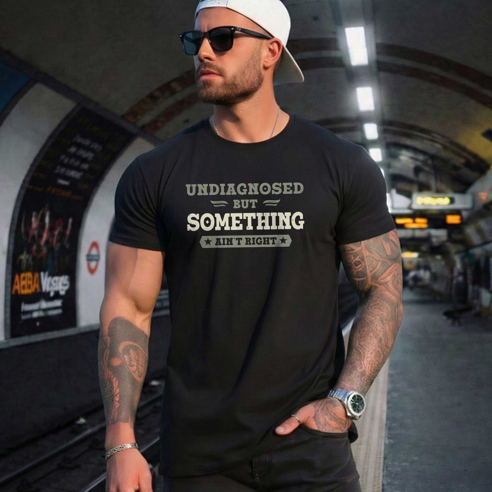 Undiagnosed But Something Ain't Right Shirt | Funny Sarcastic Humorous Graphic Tee 2D - Rust Field Wear