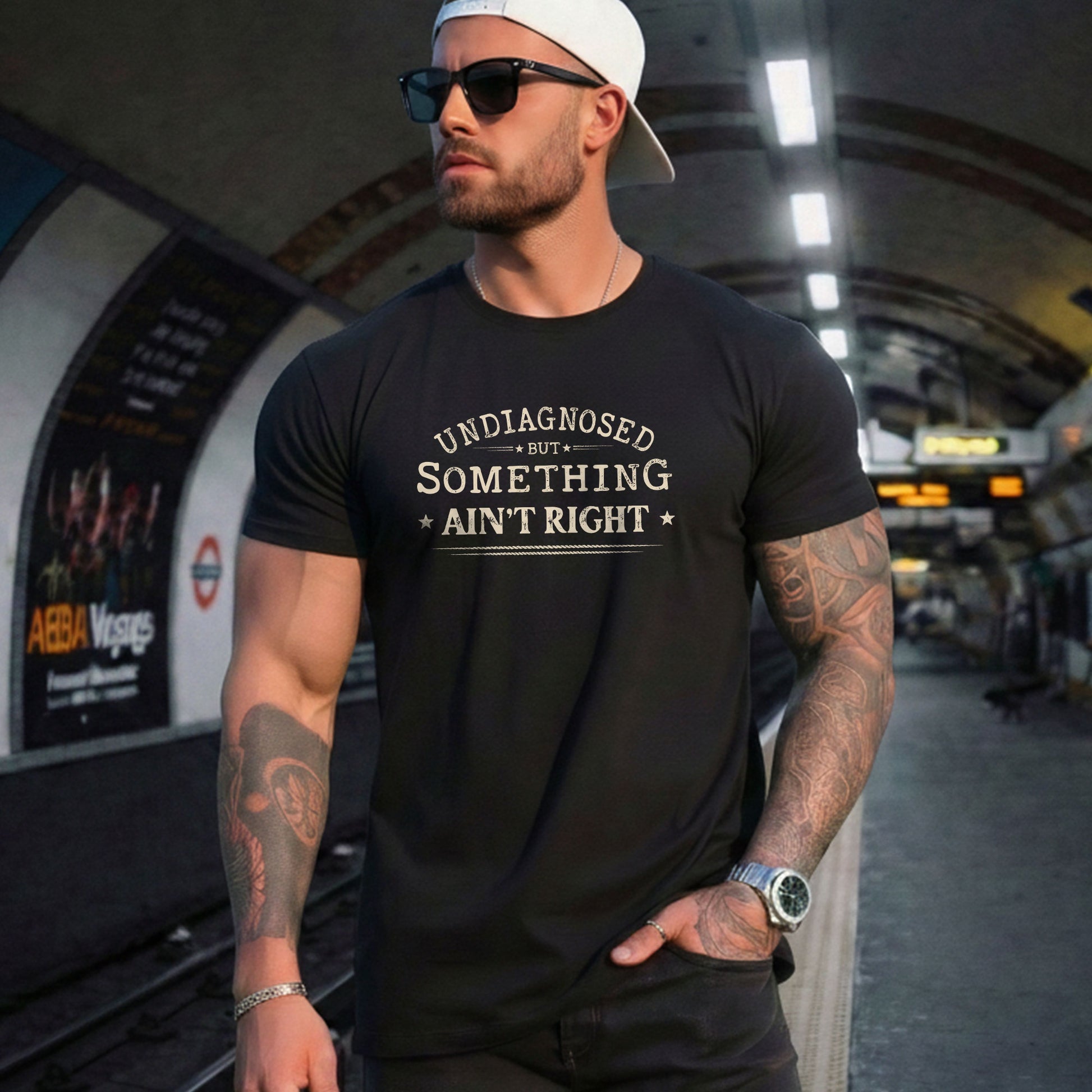 Undiagnosed But Something Ain't Right Shirt Funny Sarcastic Quote Vintage Graphic Tee - Rust Field Wear