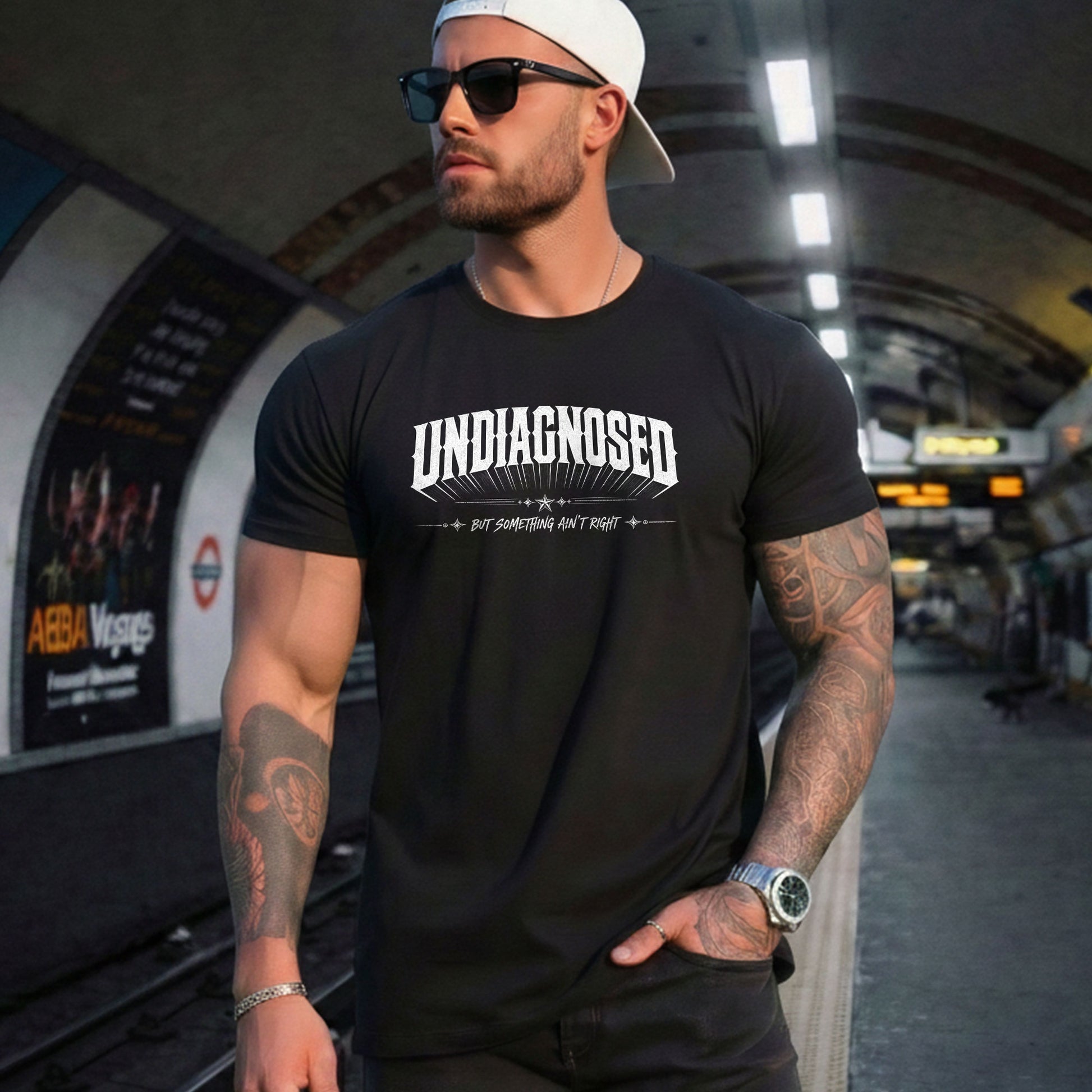 Classic Slogan Tee Undiagnosed But Something Ain't Right Casual Daily Wear Unisex Shirt - Rust Field Wear