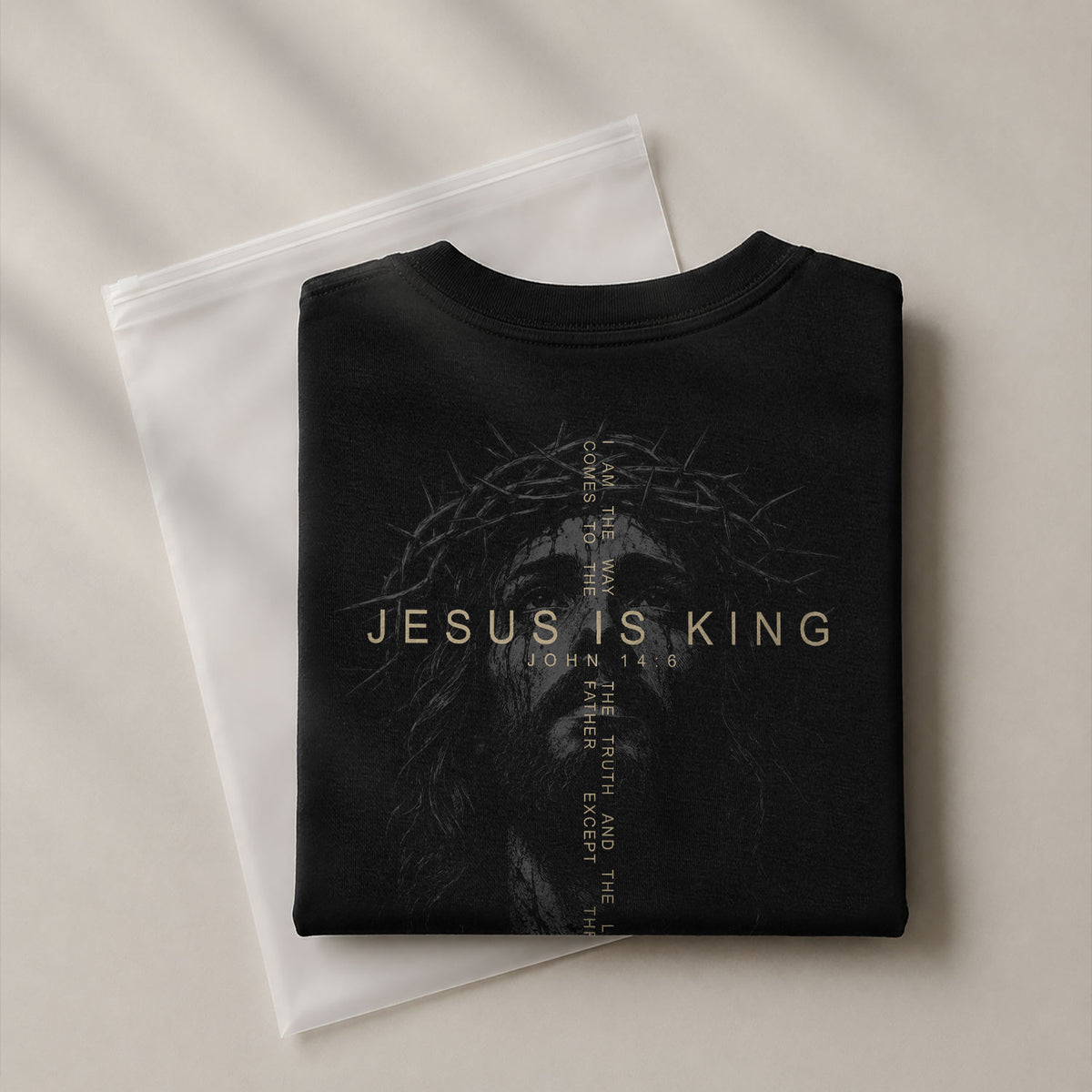Jesus Is King T Shirt Christian Cross John 14 6 Bible Verse Religious Faith Tee - Rust Field Wear