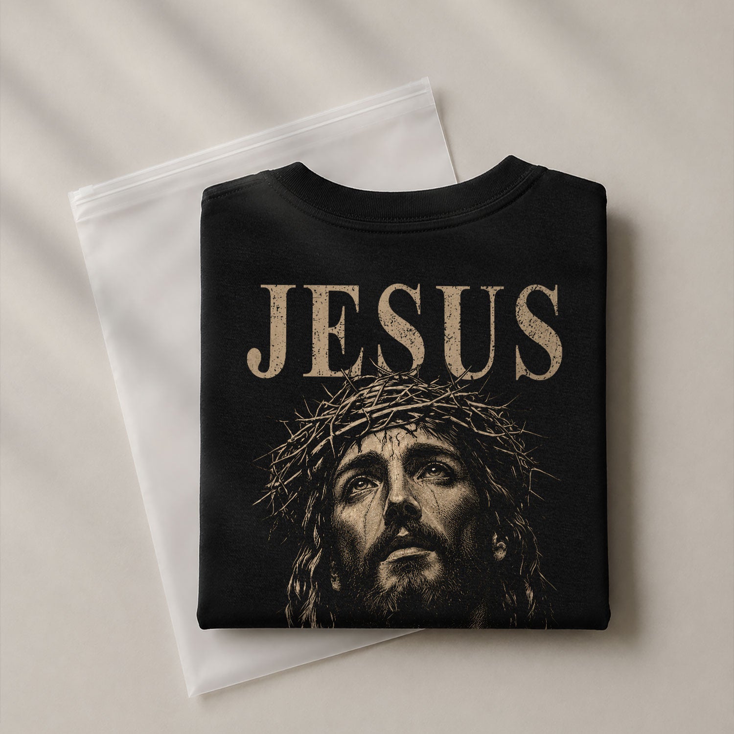Jesus The Way The Truth The Life Shirt Christian Crown of Thorns Faith Men T-Shirt