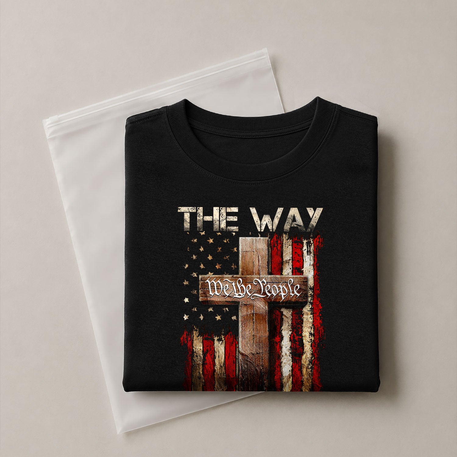 Faith Based Christian Tee Shirts, Jesus Is The Way - Christian Shirts for Men - Rust Field Wear