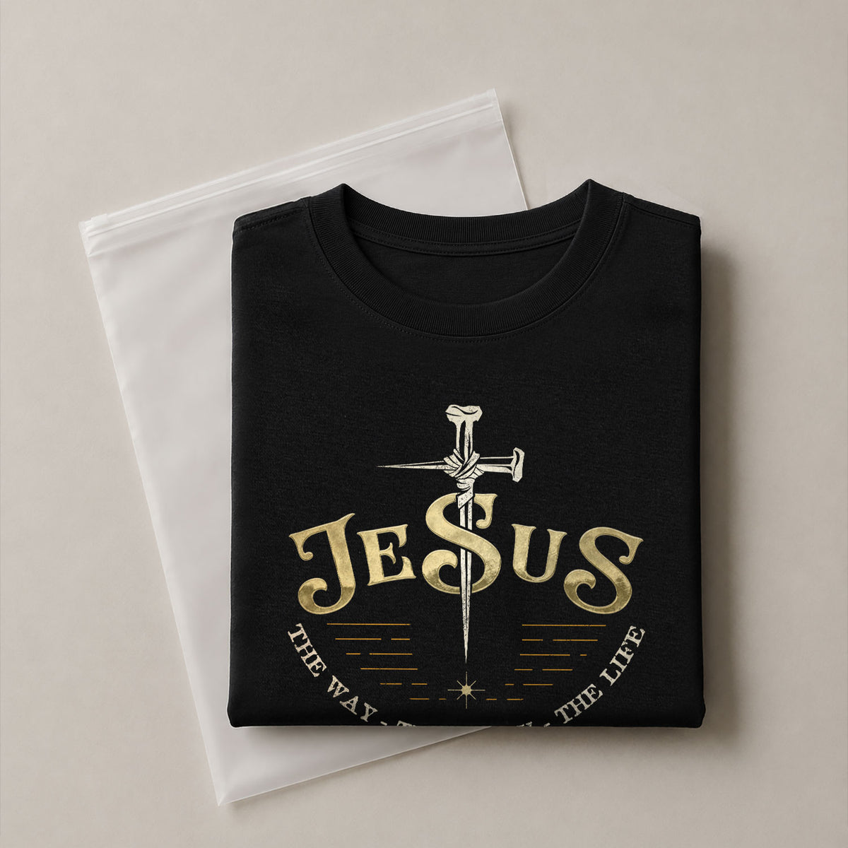 Forged in Faith JESUS Sword, Christian Tee Shirts - Faith Shirts for Men - Rust Field Wear