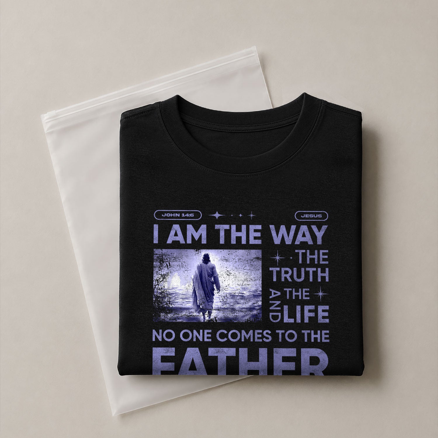 Christian Tee Shirts, Walk the Way John 14:6 - Christian Shirts for Men - Rust Field Wear
