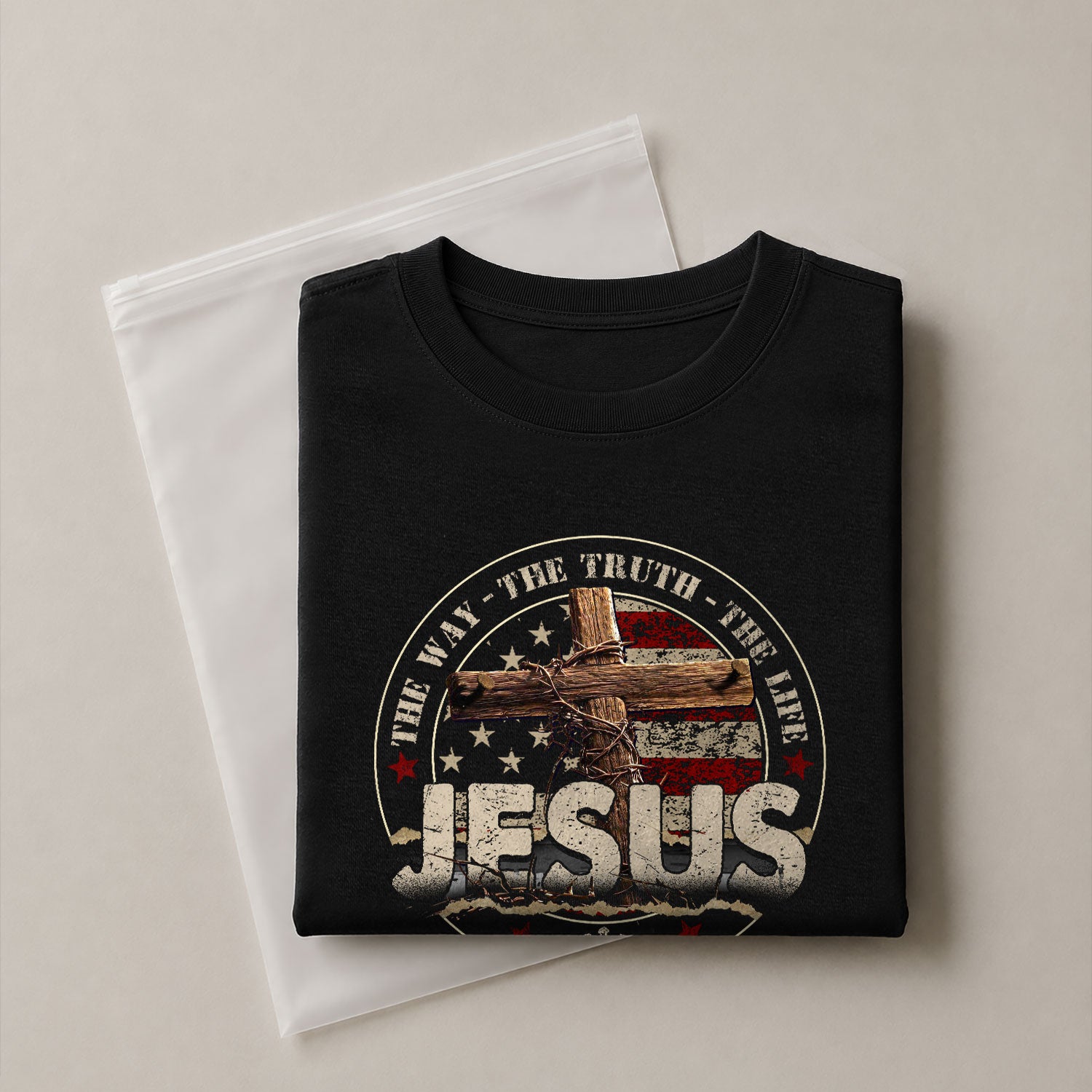The Way, The Truth, The Life Jesus Is the Only Way - Christian Tee Shirts, Christian Shirts for Men - Rust Field Wear