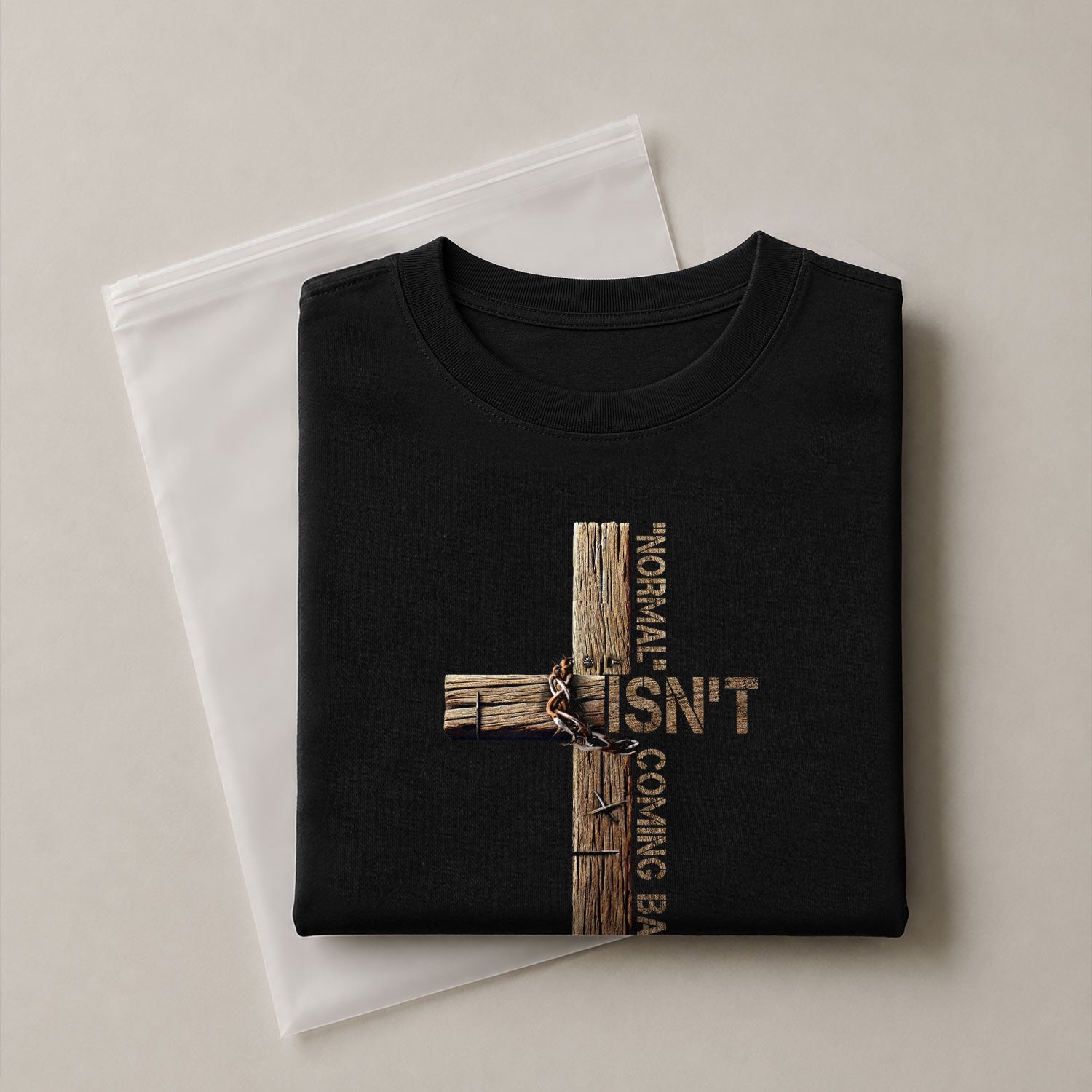 Normal Isn’t Coming Back Jesus Is, Christian Tee Shirts - Faith Shirts for Men - Rust Field Wear