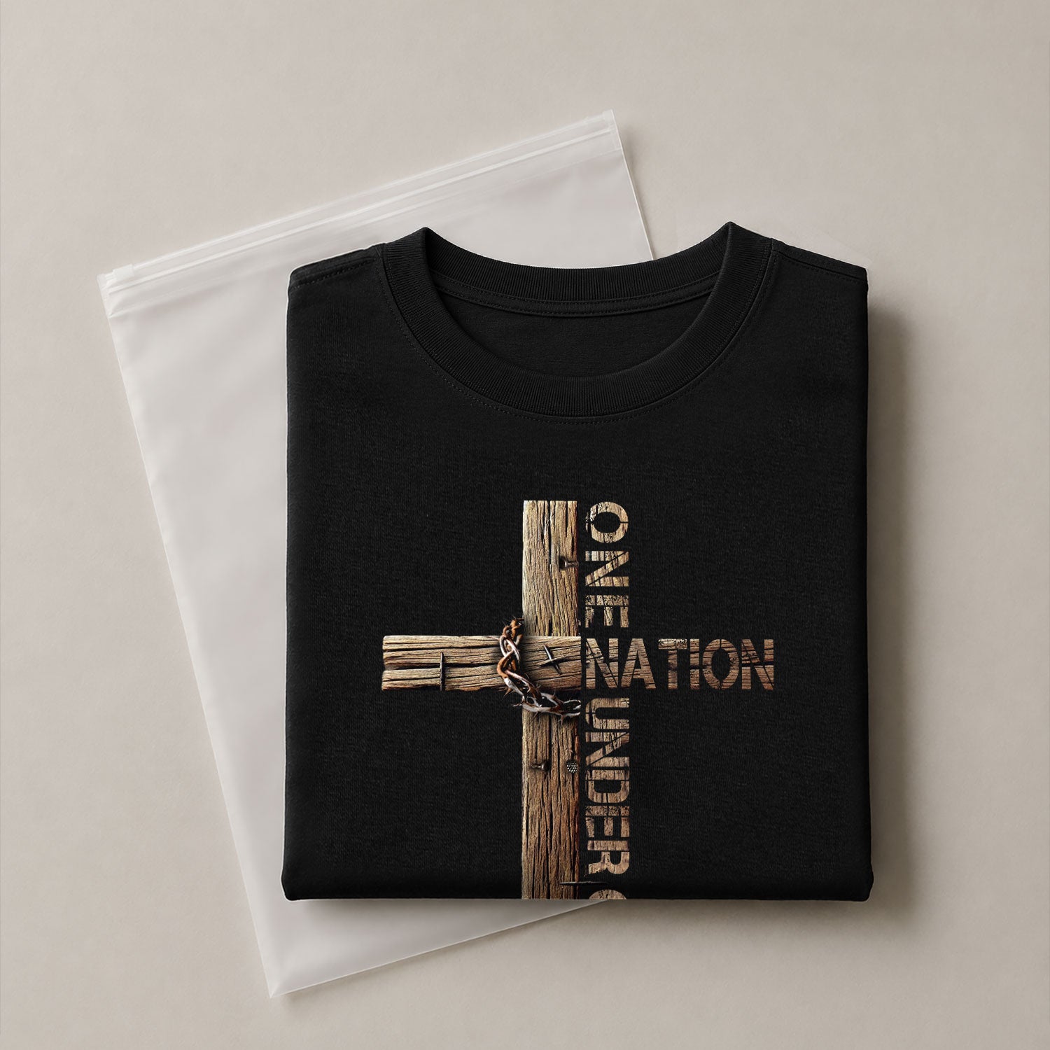 Under God We Stand - Christian Tee Shirts, Christian Shirts for Men - Rust Field Wear