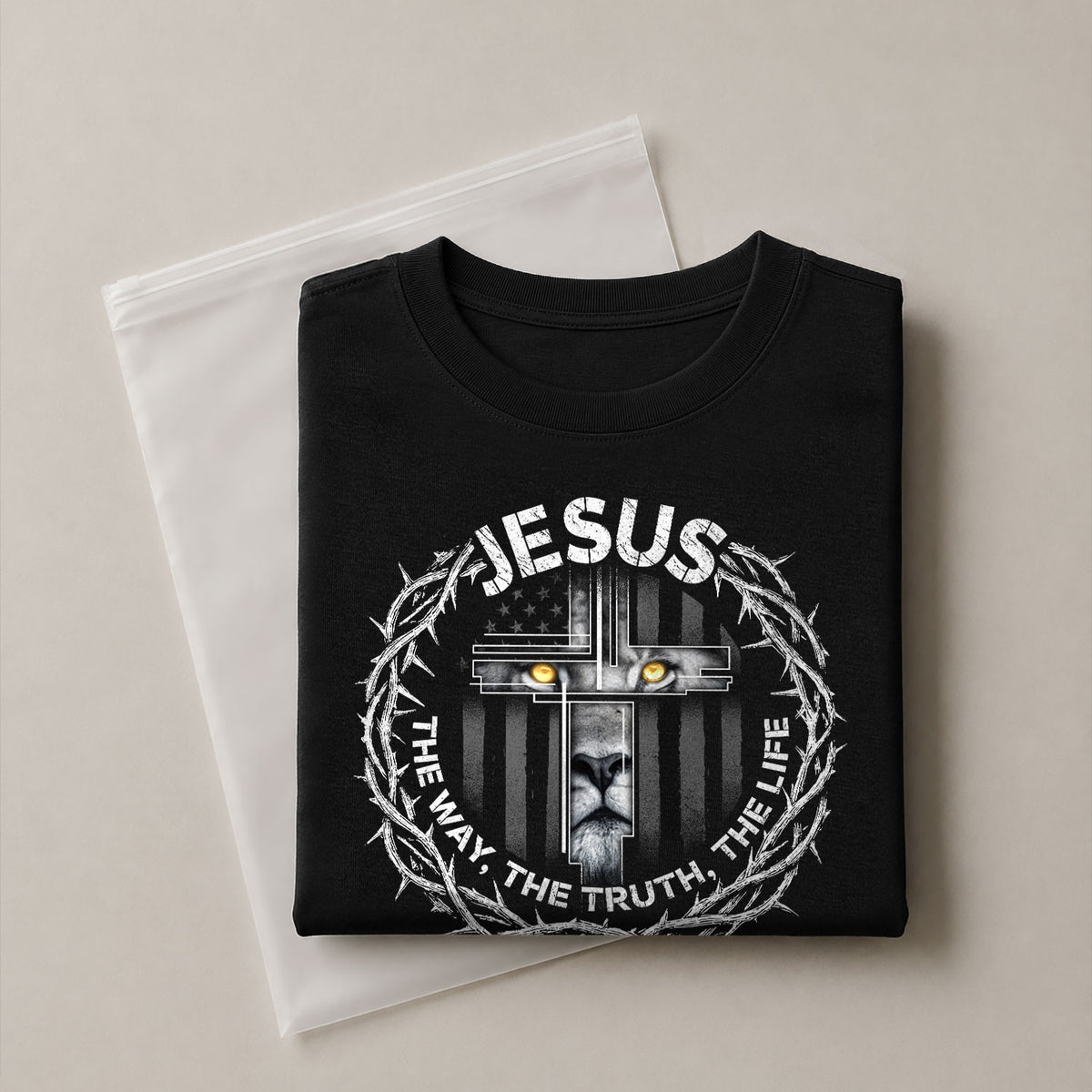 Jesus The Way The Truth The Life Crown of Thorns T-Shirt upsale - Rust Field Wear