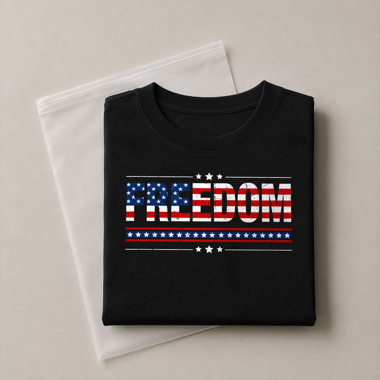 Patriotic T Shirts, Freedom American Flag Stars and Stripes Patriotic - Freedom Shirts for Men - Rust Field Wear