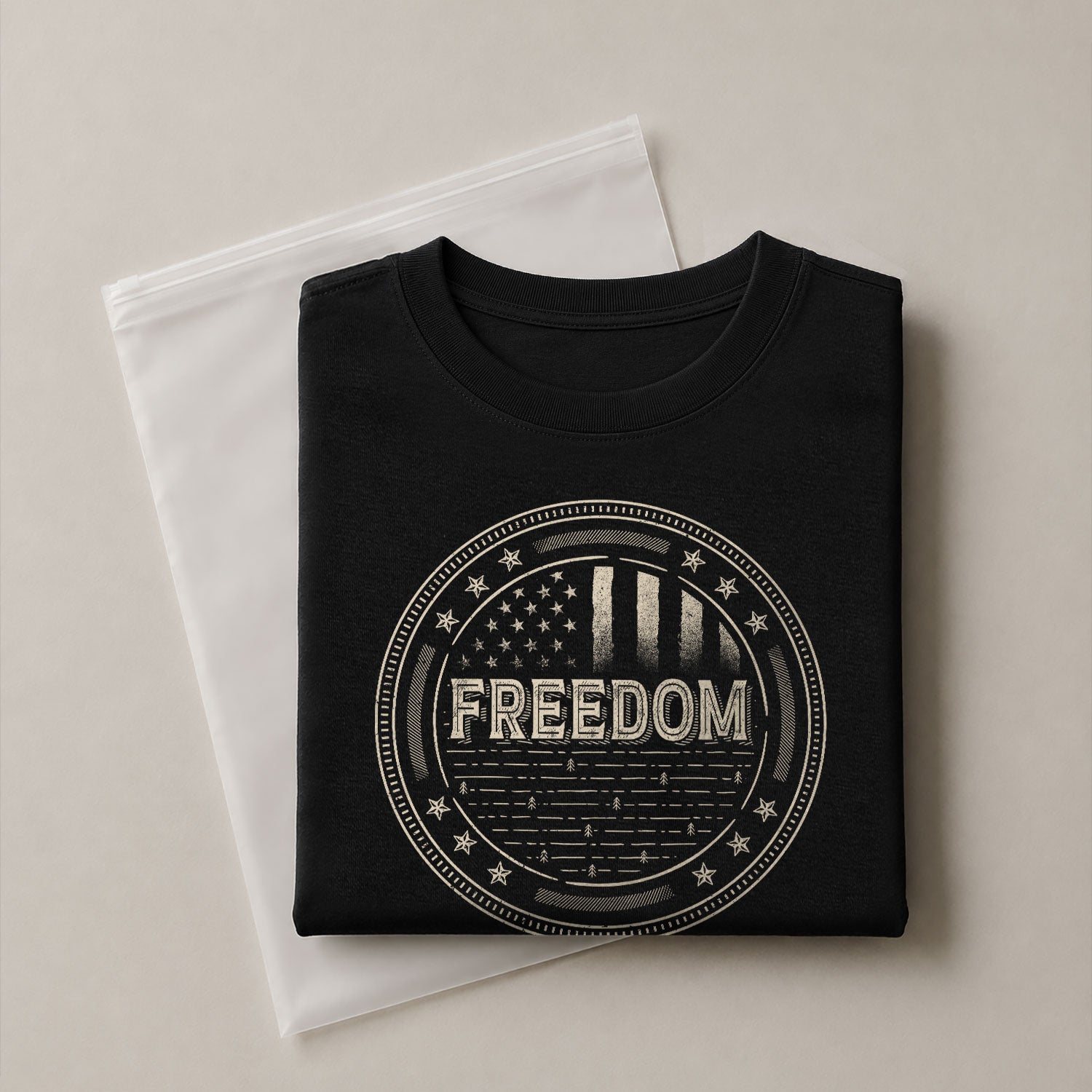 Freedom Honor Seal Patriotic Tribute - Freedom Shirts for Men, Patriotic T Shirts - Rust Field Wear