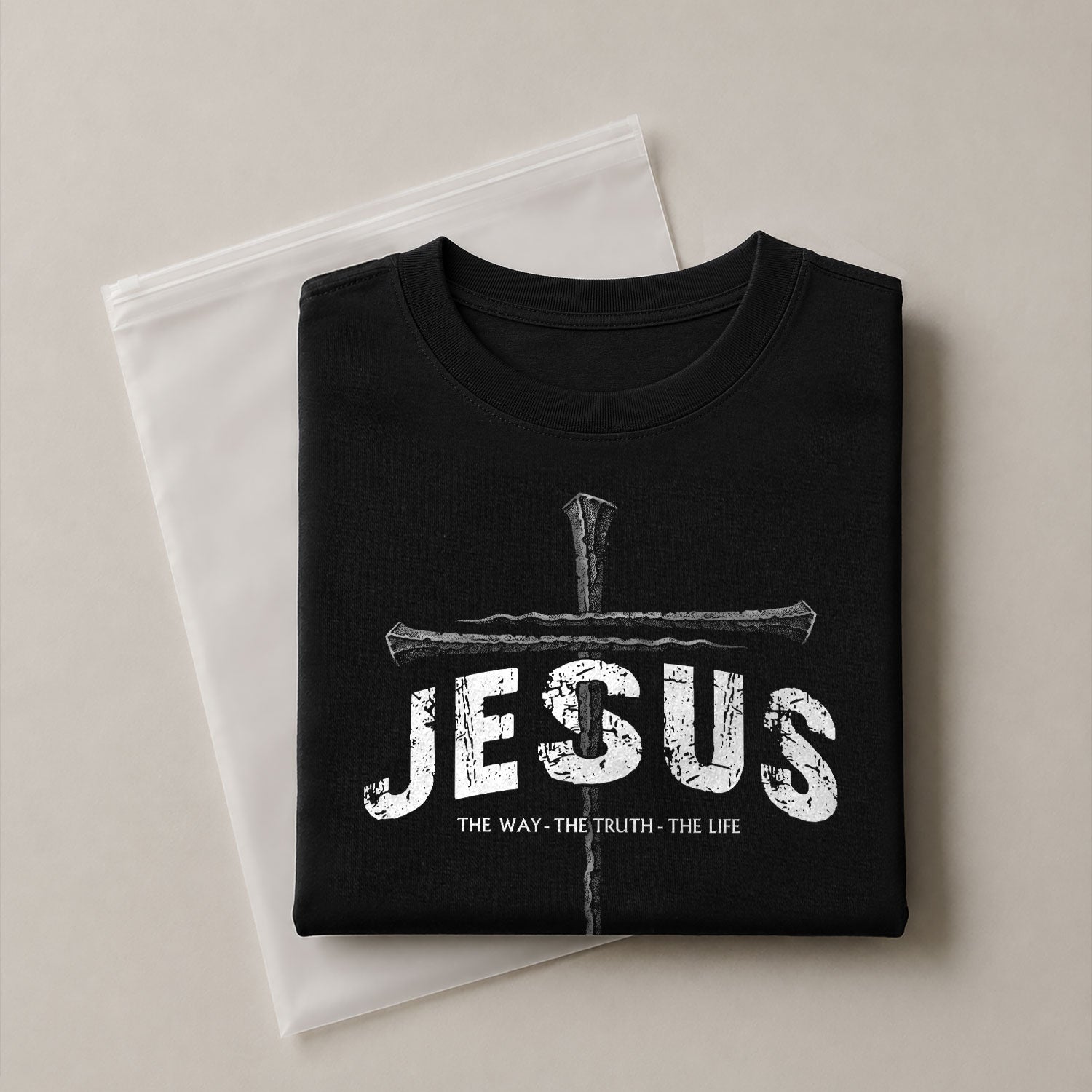 Jesus Cross Christian The Way, The Truth, The Life - Christian Tee Shirts, Christian Shirts for Men - Rust Field Wear