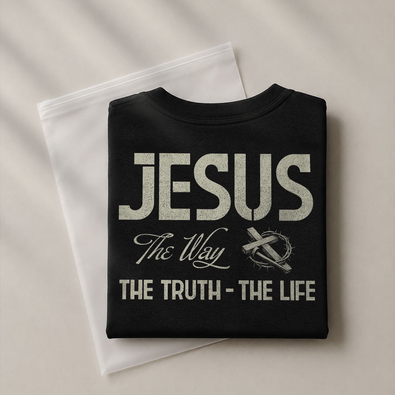 Jesus Cross The Way, The Truth, The Life Christian, Christian Shirts for Men - Christian Tee Shirts - Rust Field Wear
