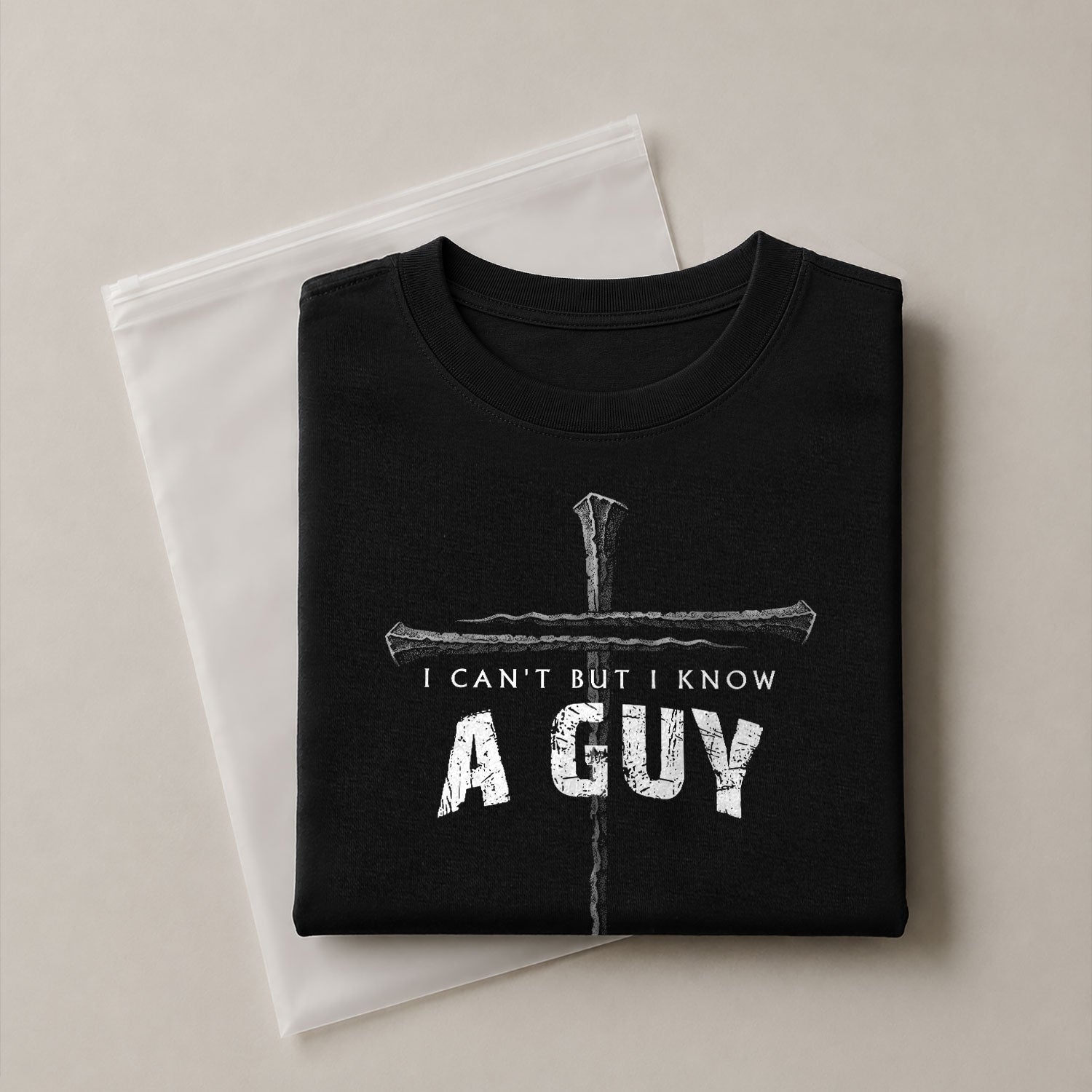 I Can’t But I Know A Guy Cross Christian, Christian Shirts for Men - Christian Tee Shirts - Rust Field Wear