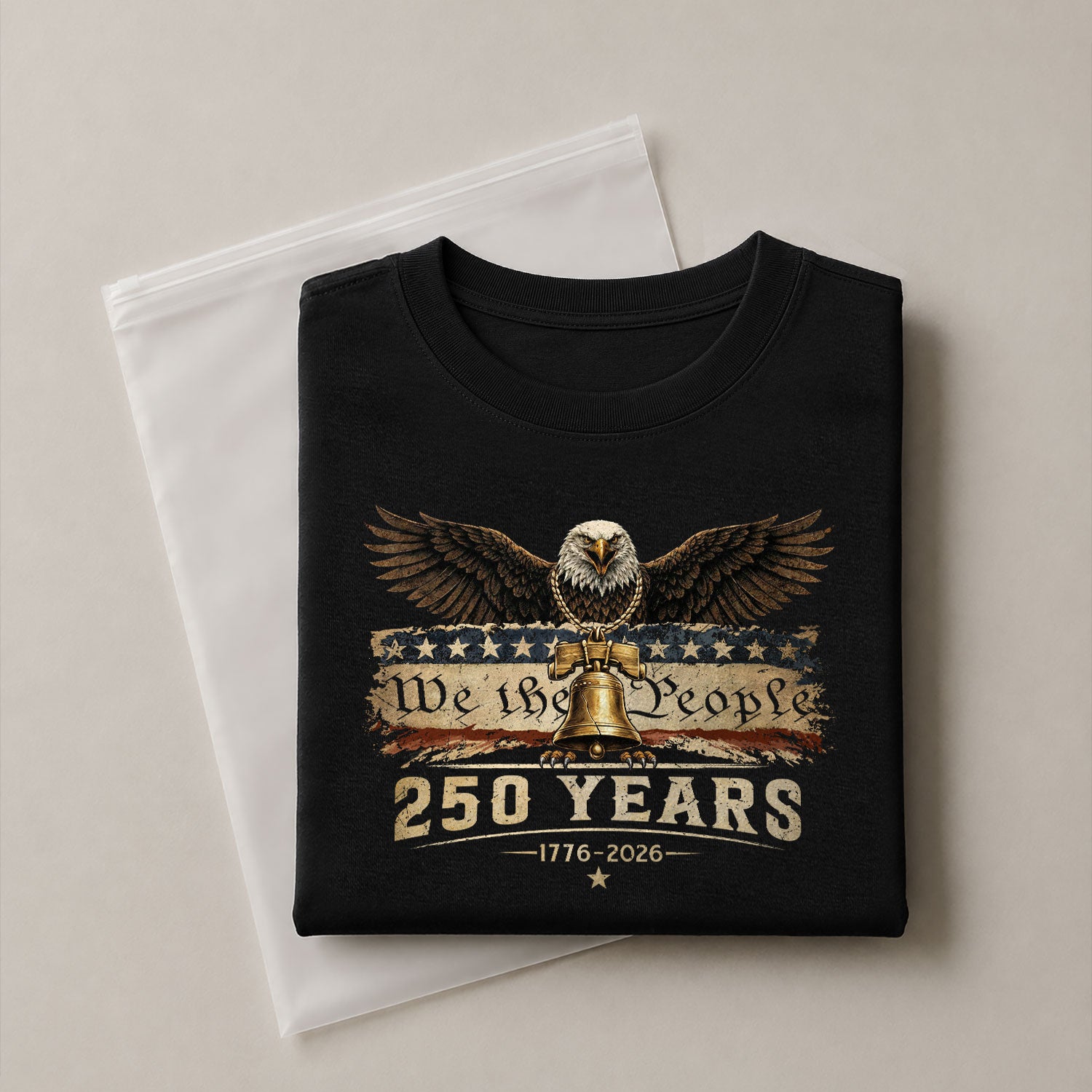 USA 250th Anniversary 250 Years Shirt 1776-2026 American Eagle Liberty Bell We The People - Rust Field Wear