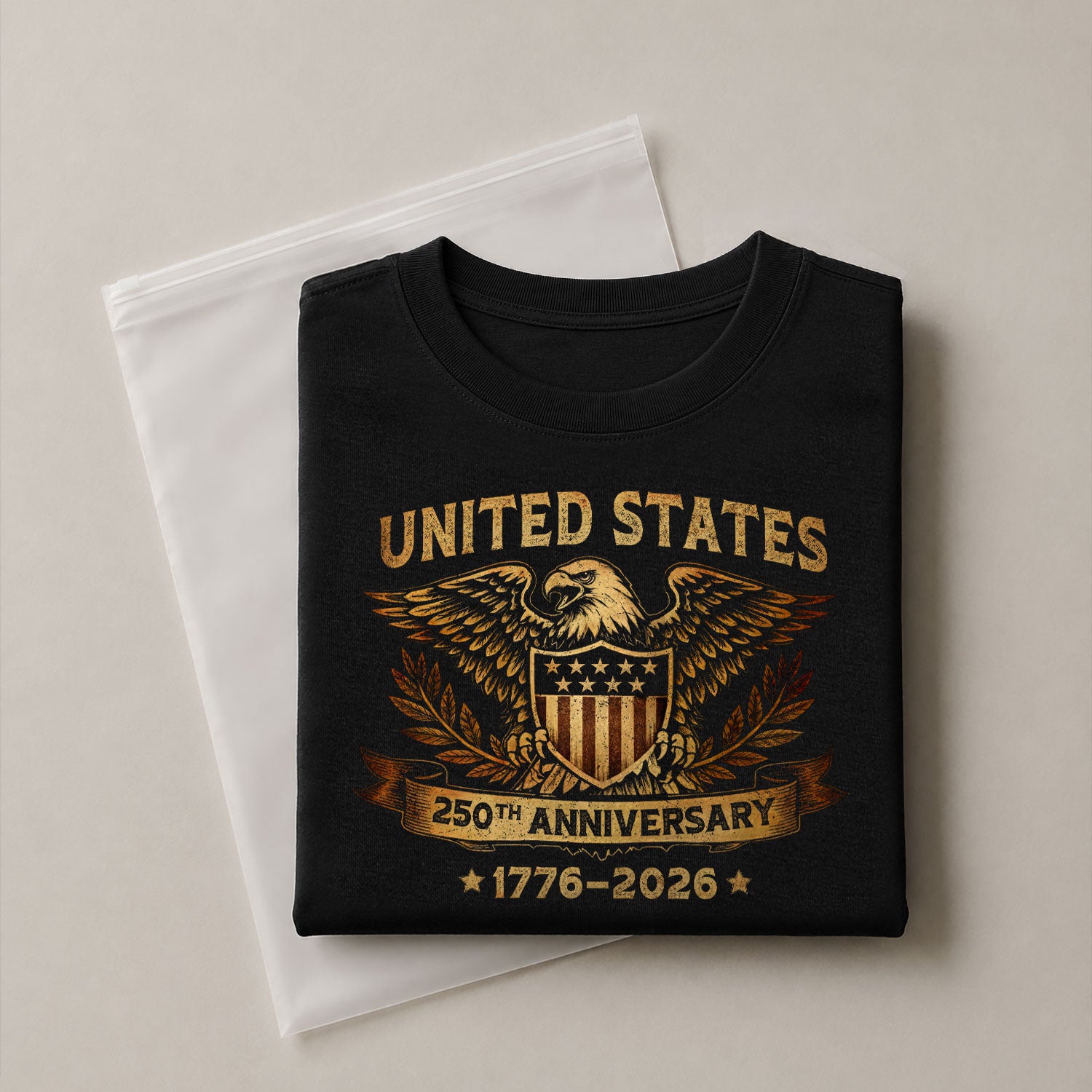USA 250th Anniversary Shirt 1776-2026 American Pride Patriotic Eagle Shield Laurel - Rust Field Wear