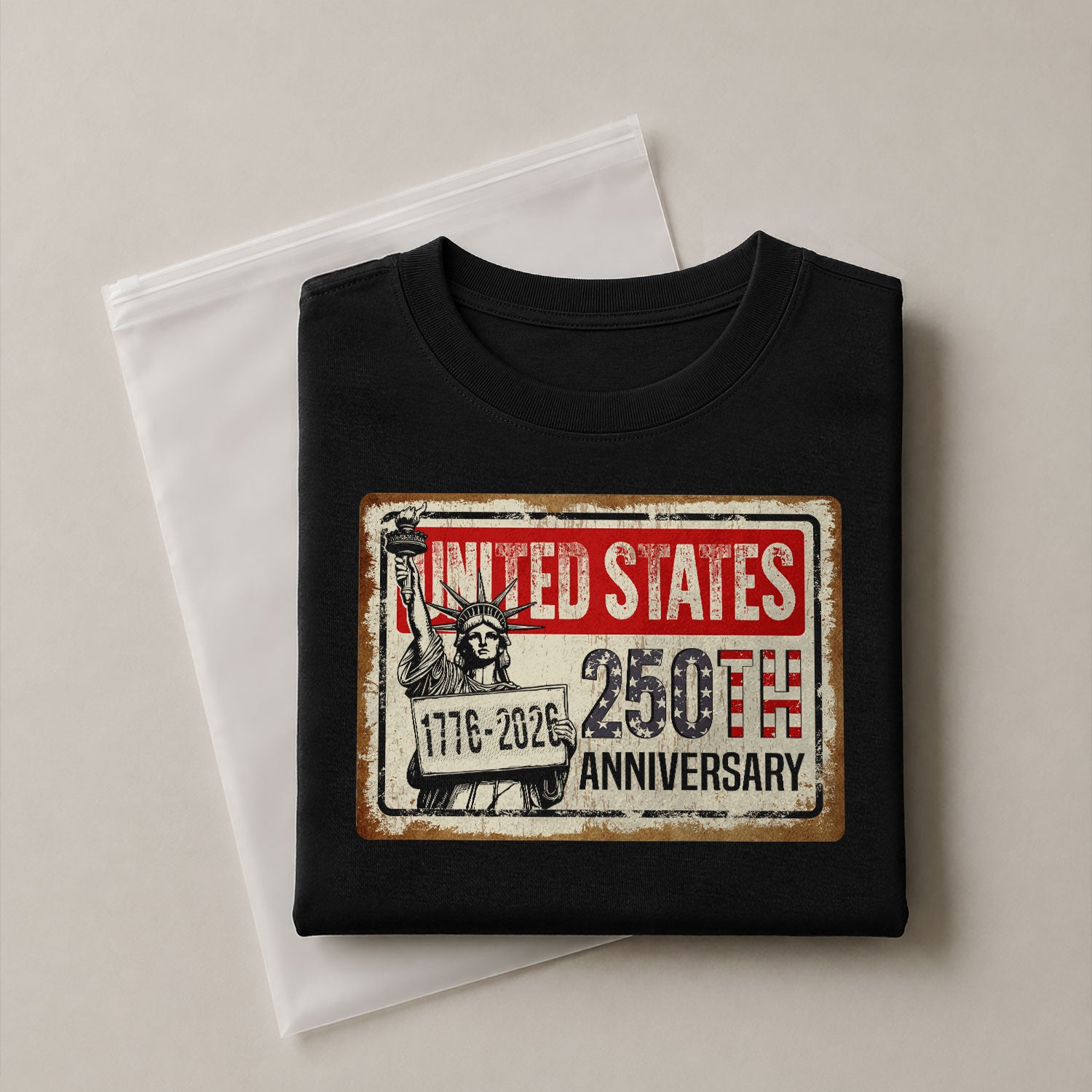 United States 250th Anniversary 250 Years Vintage Sign Shirt Lady Liberty Patriotic - Rust Field Wear
