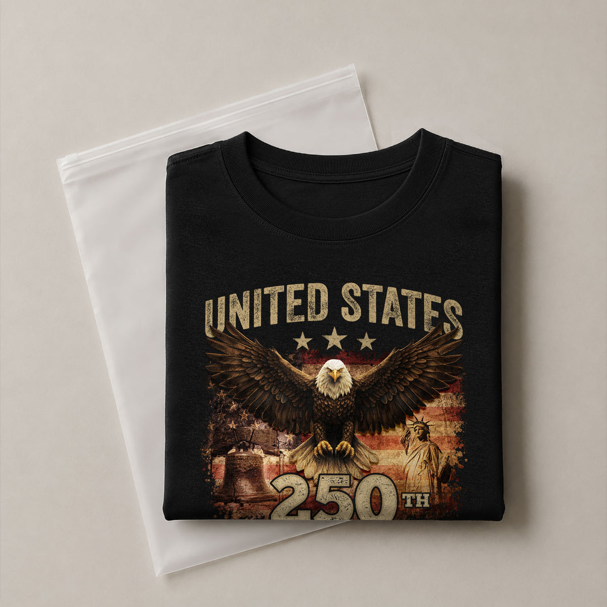 USA 250th Anniversary 250 Years Shirt 1776-2026 Vintage American Eagle Liberty Bell - Rust Field Wear