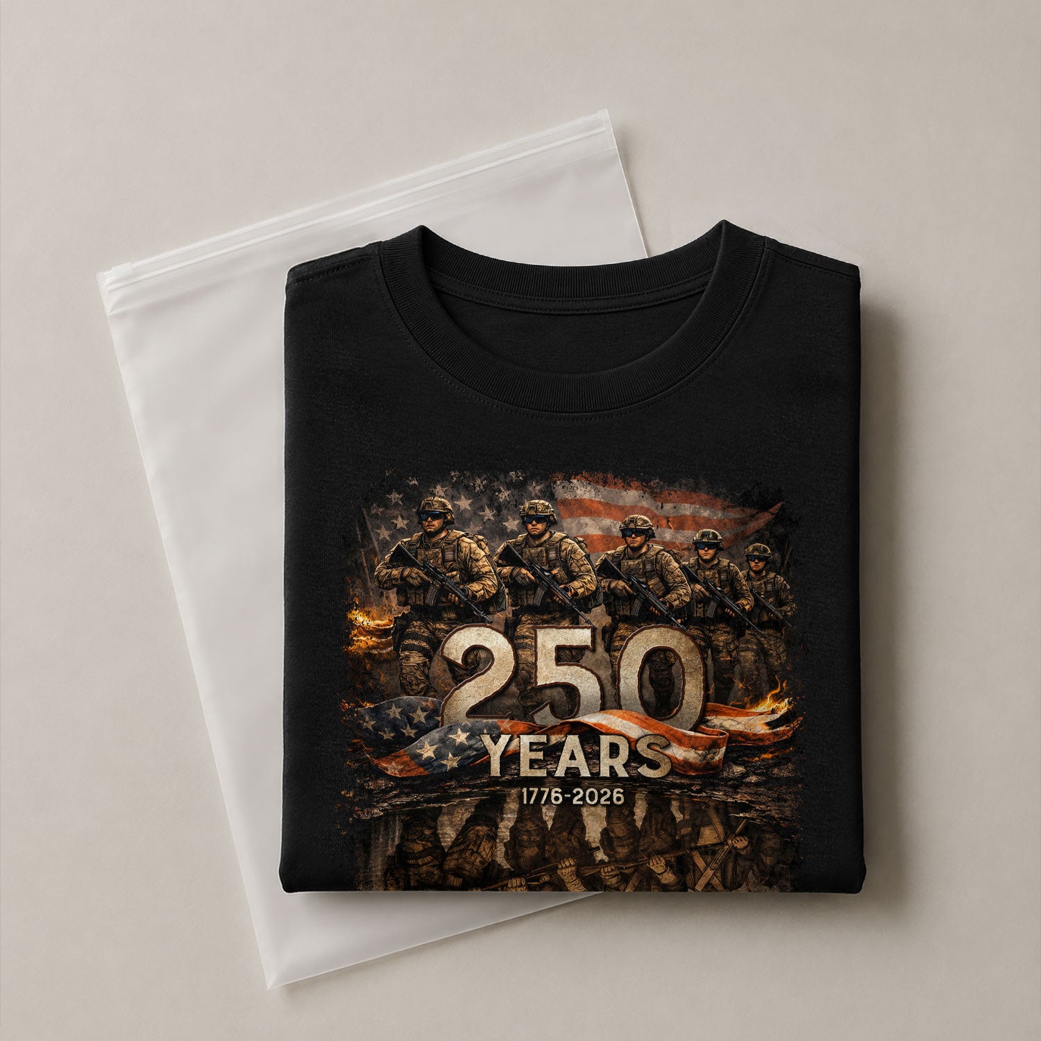 USA 250th Anniversary 250 Years Shirt 1776-2026 Brothers in Arms Patriotic Soldier Heritage - Rust Field Wear