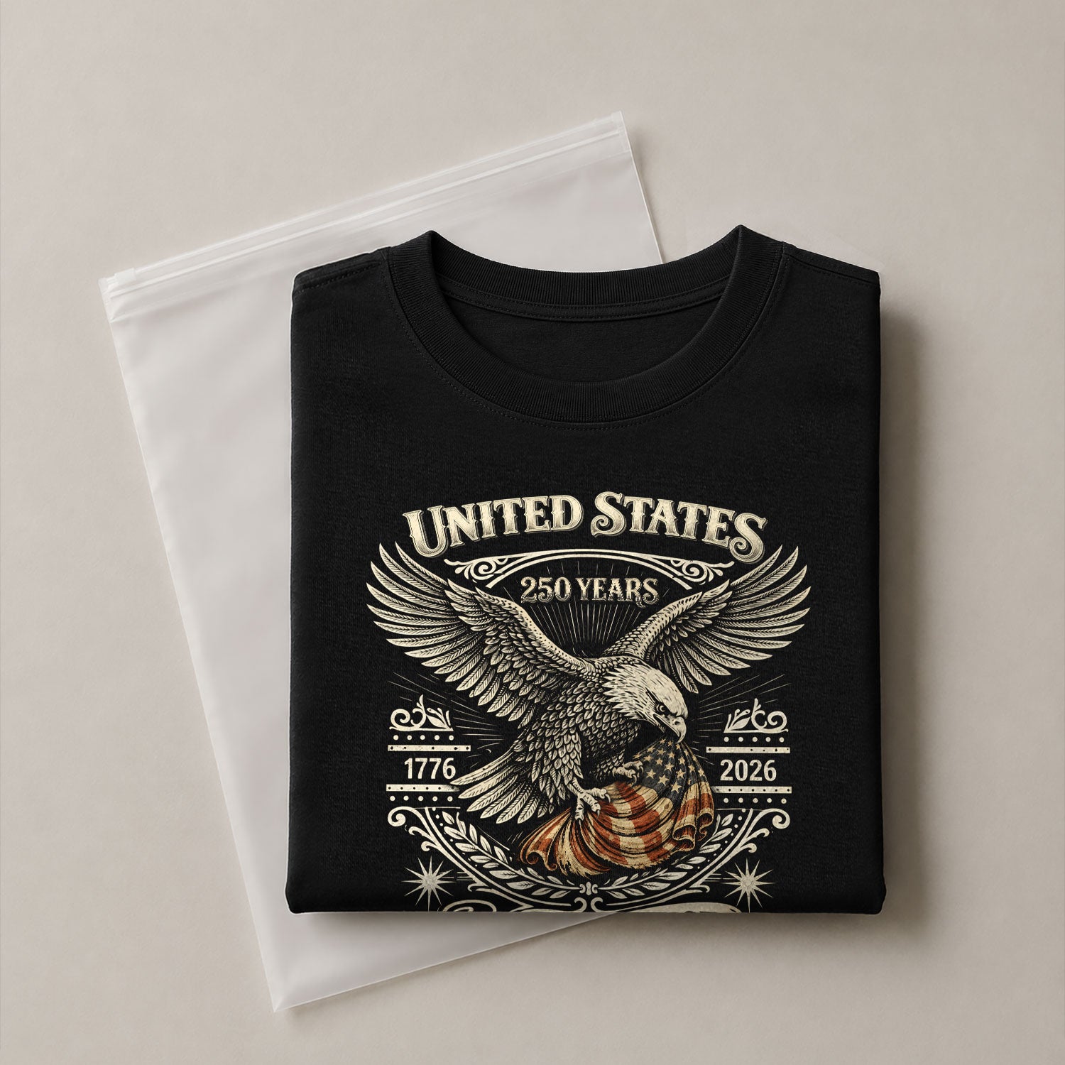 USA 250th Anniversary Shirt 1776-2026 American Flag Eagle Patriotic Mens - Rust Field Wear