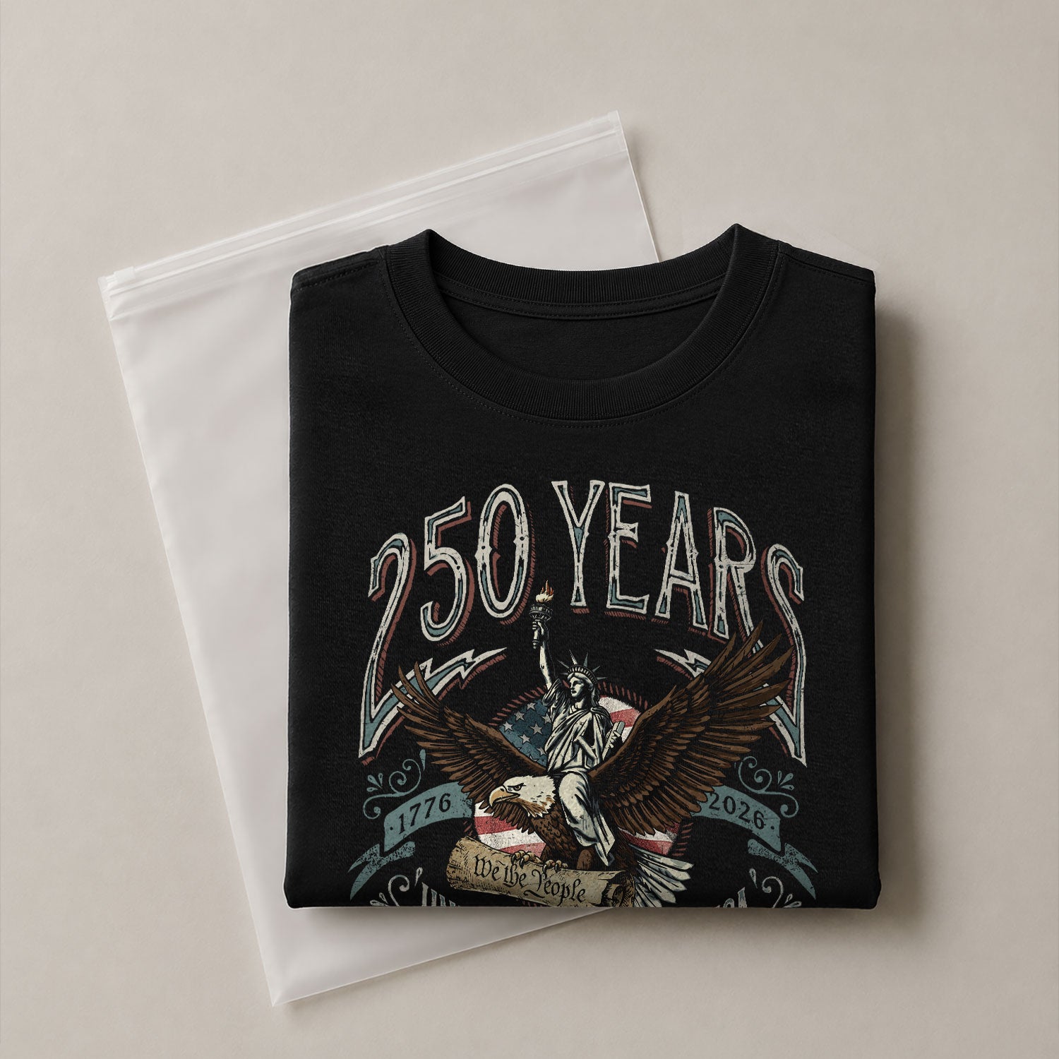 USA 250th Anniversary Shirt 1776–2026 Past and Present Torch of Freedom - Rust Field Wear