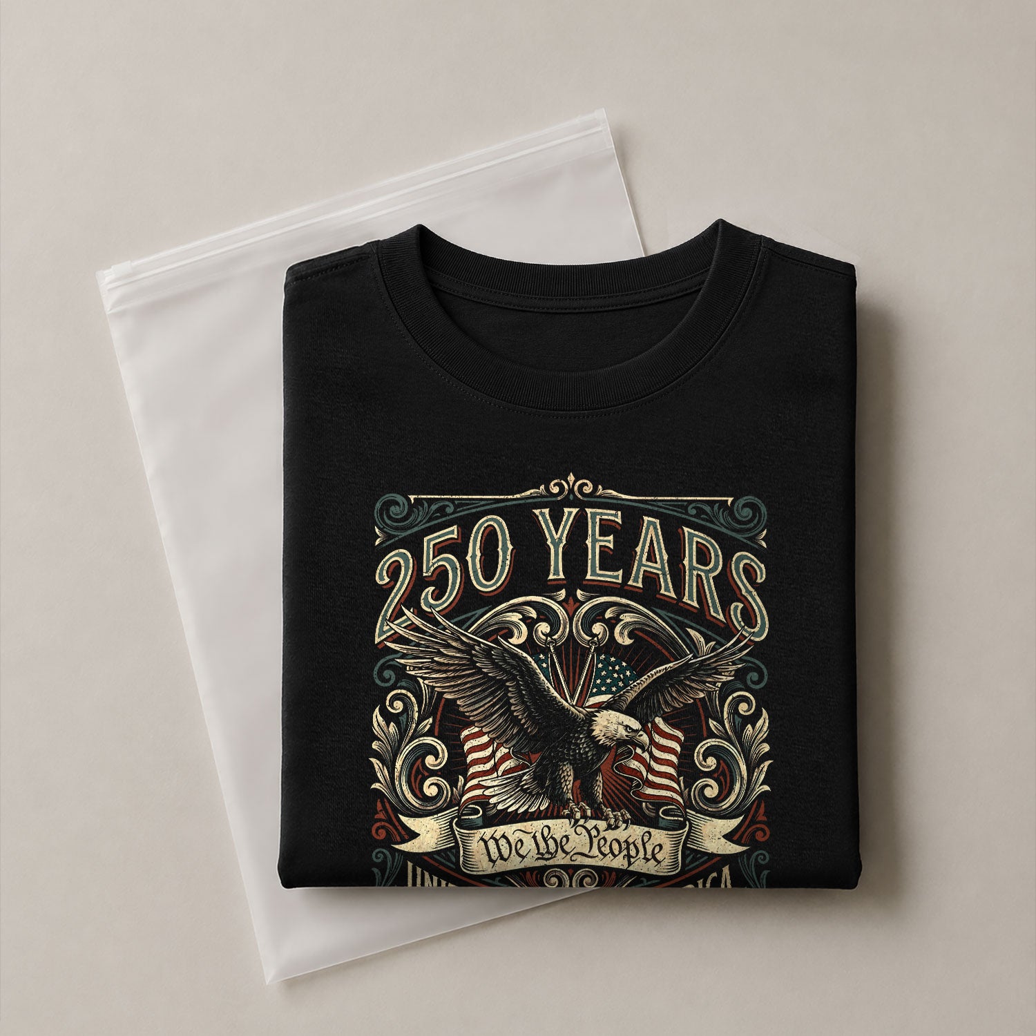 United States 250 Years Independence Shirt 1776–2026 American Eagle Patriotic Apparel - Rust Field Wear