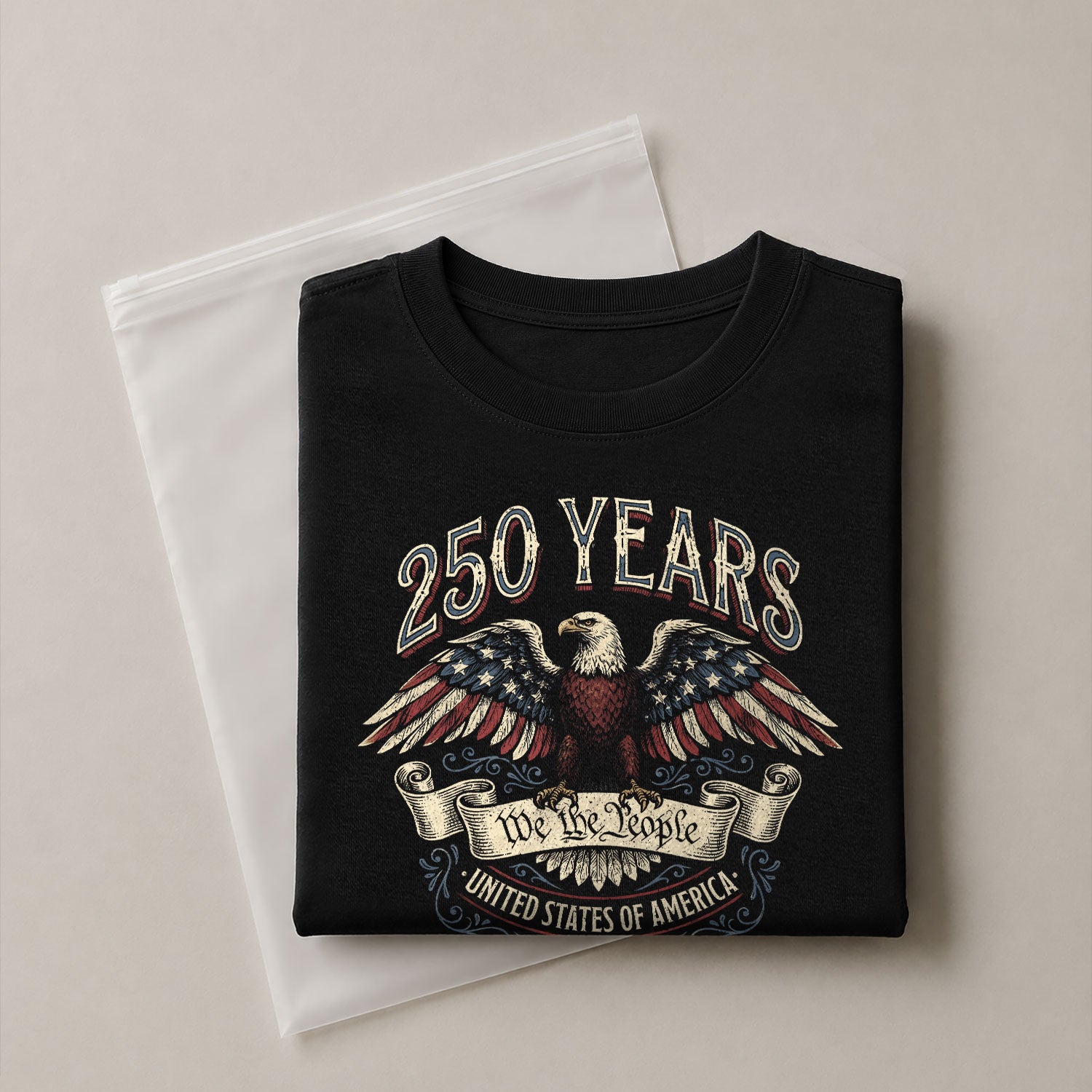 250 Years America Anniversary Shirt 1776–2026 Past and Present American Eagle Design - Rust Field Wear