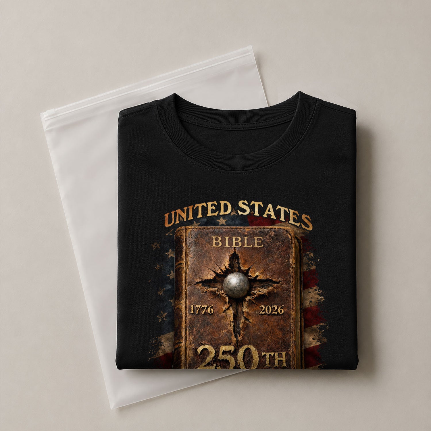 Christian Independence Shirt USA 1776–2026 Patriotic Faith Celebration - Rust Field Wear